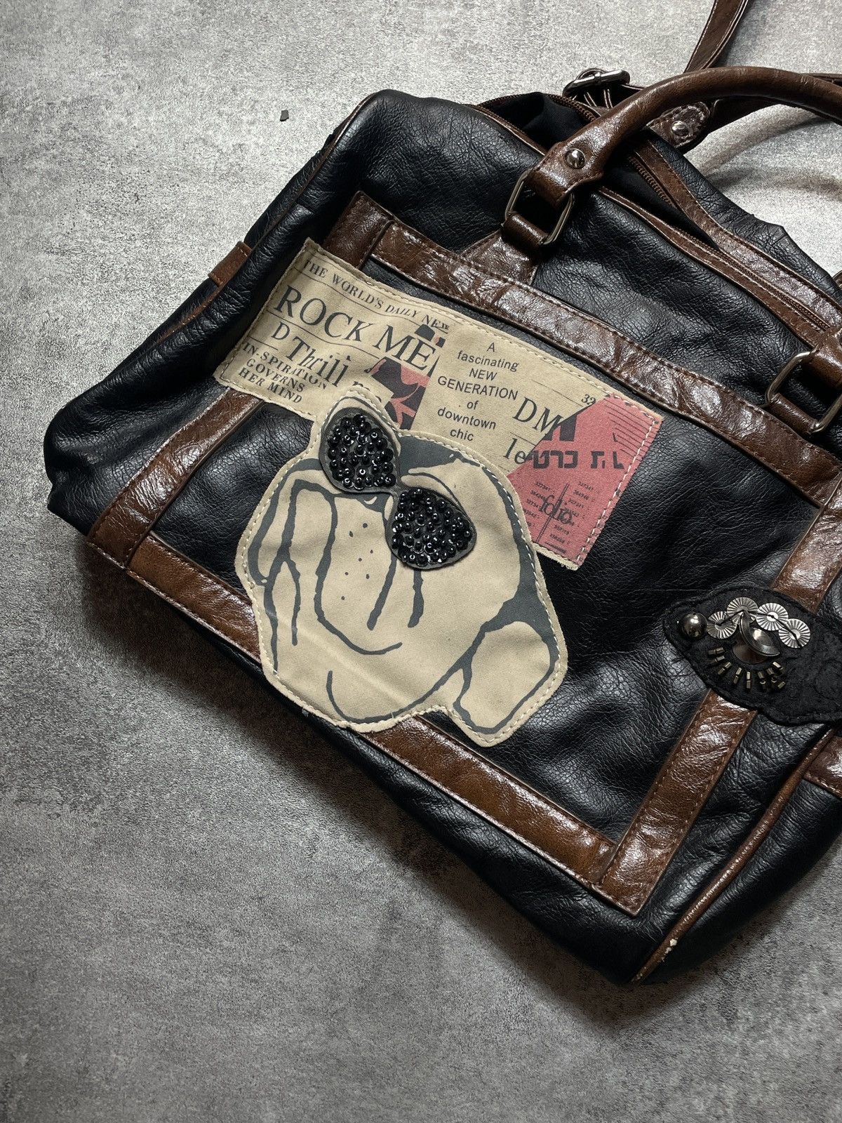 Vintage 🔥RARE🔥Vintage Y2K Bag Leather Rare Streetwear Hype Size ONE SIZE - 2 Thumbnail