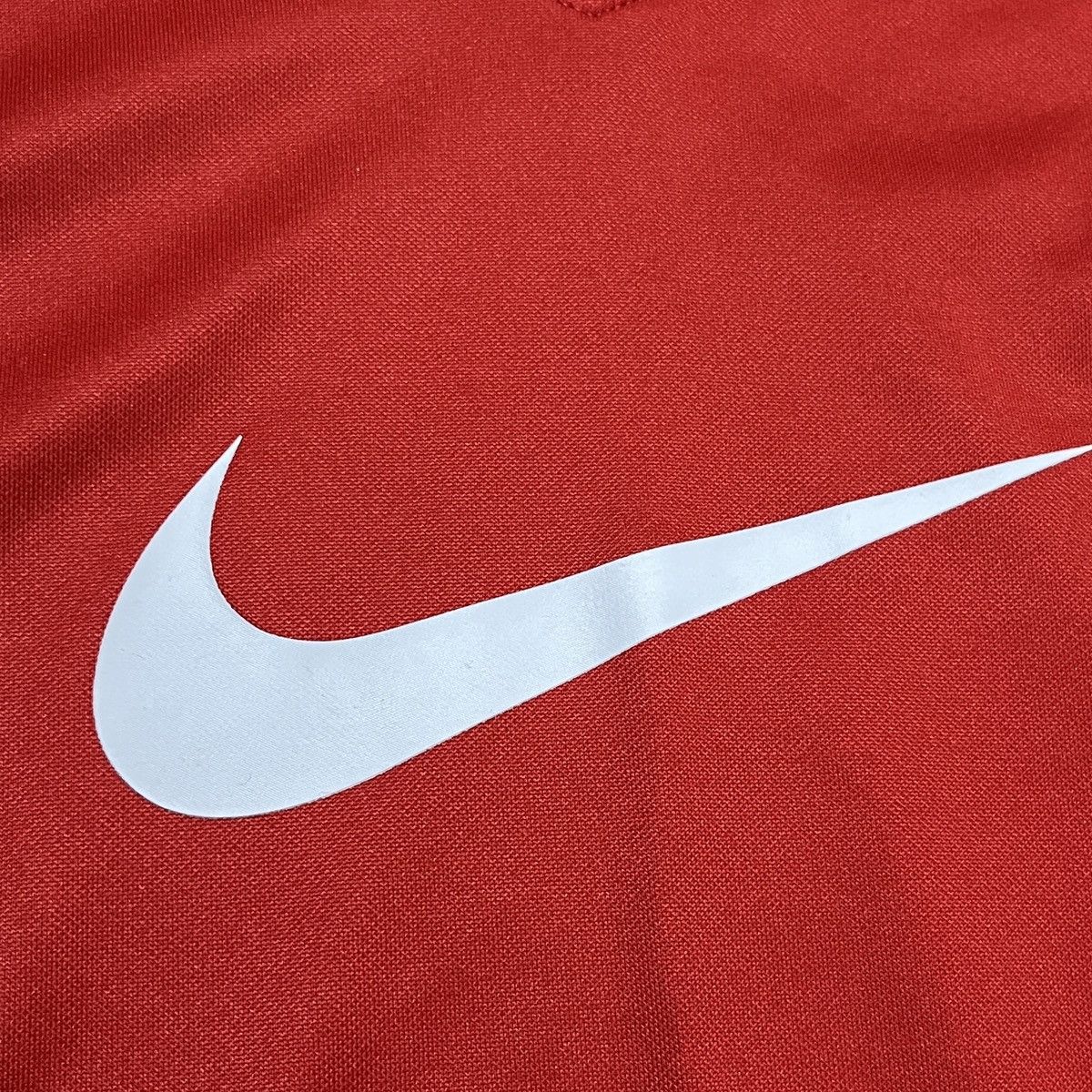 Nike × Vintage Vintage Nike Centre Swoosh Jersey Shirt Size US L / EU 52-54 / 3 - 3 Thumbnail