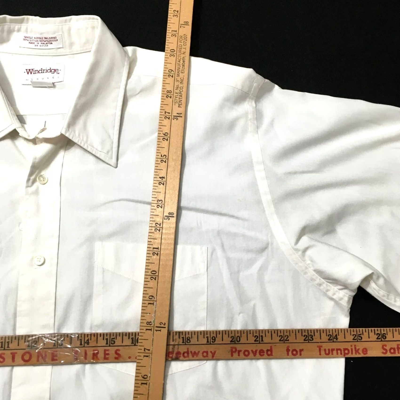 Vintage VINTAGE Windridge Mens 34 White Button Down Men Size beige Size US S / EU 44-46 / 1 - 4 Thumbnail