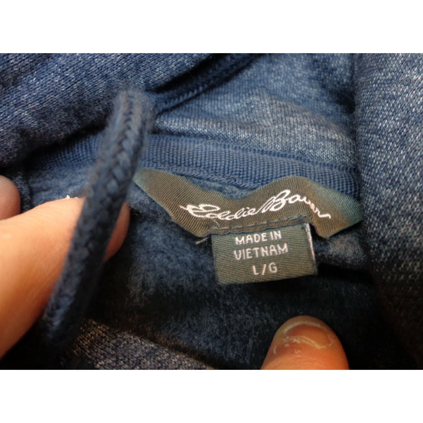 Eddie Bauer VINTAGE Eddie Bauer Hoodie Shirt Mens L Blue Heather Navy NEW Size US L / EU 52-54 / 3 - 3 Thumbnail