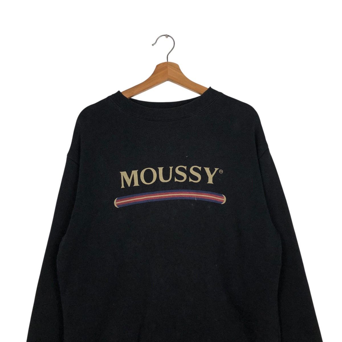 Japanese Brand × Vintage 📌Vintage Sweatshirt Moussy Big Logo Issey Miyake Size US M / EU 48-50 / 2 - 4 Thumbnail