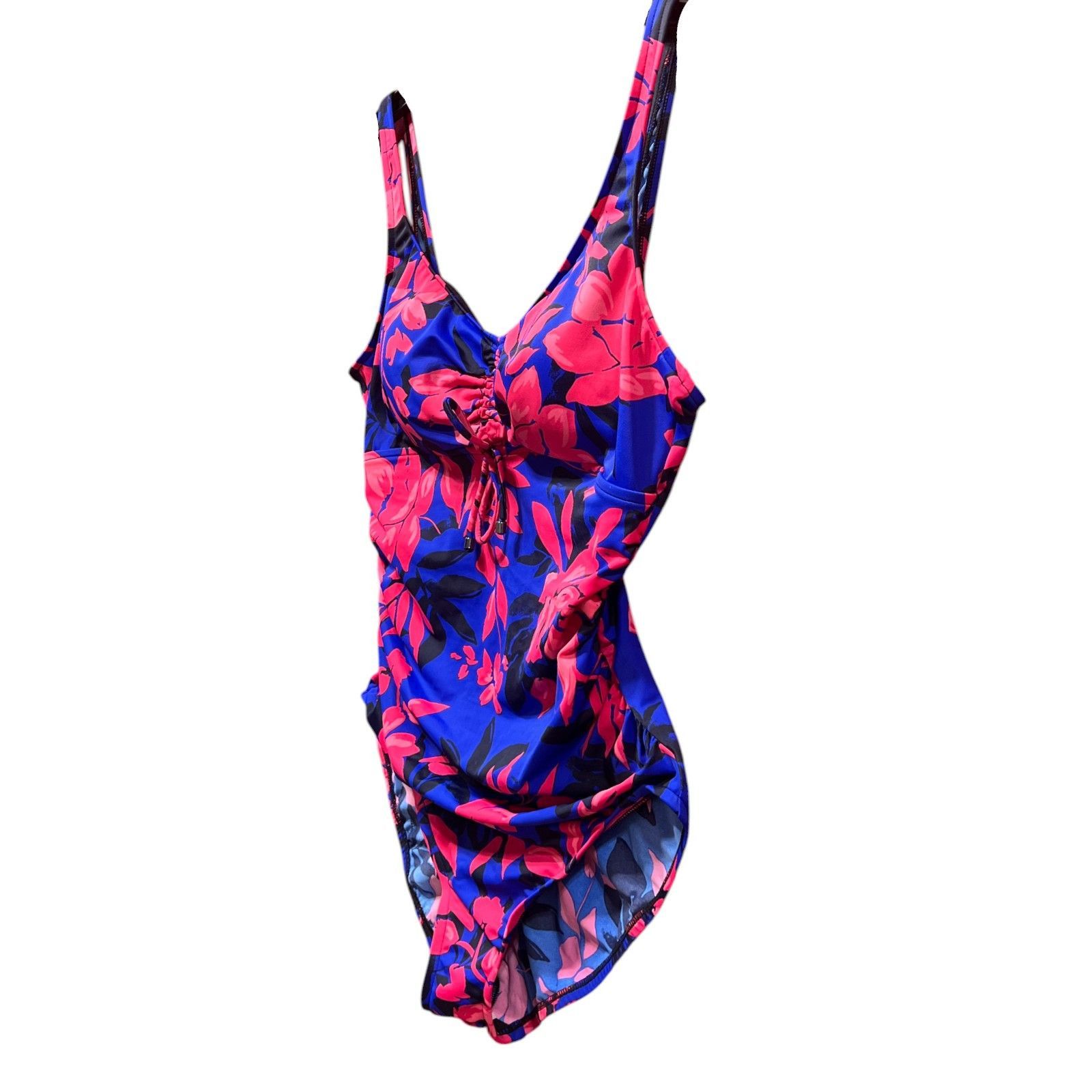Other Aqua Green - Women's UPF 50 Cinch -Front One Piece Swimsuit- Size ONE SIZE - 21 Thumbnail