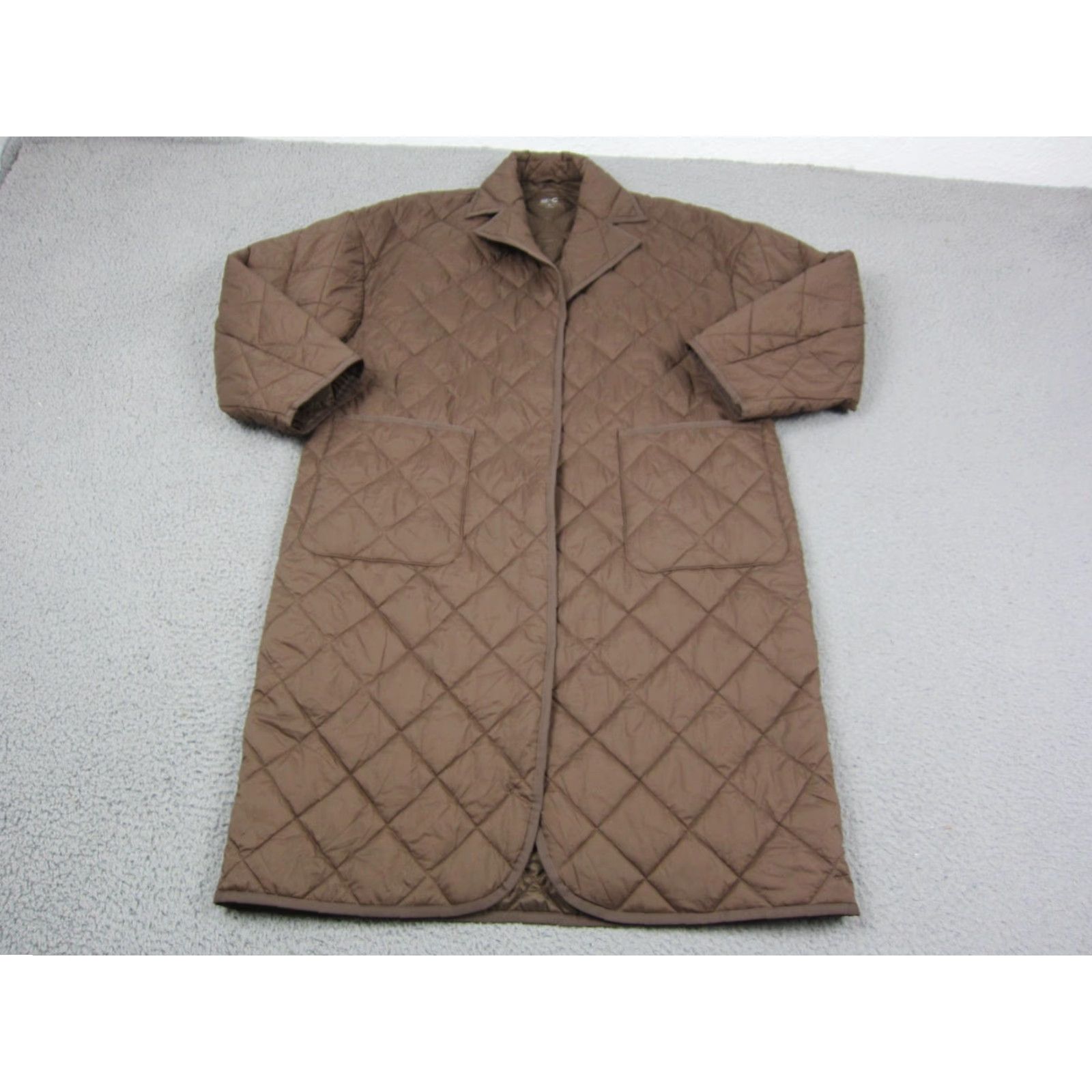 Uniqlo VINTAGE Uniqlo Jacket Womens XS Brown Pufftech Quilted Oversized Long Coat Size XS / US 0-2 / IT 36-38 - 2 Thumbnail