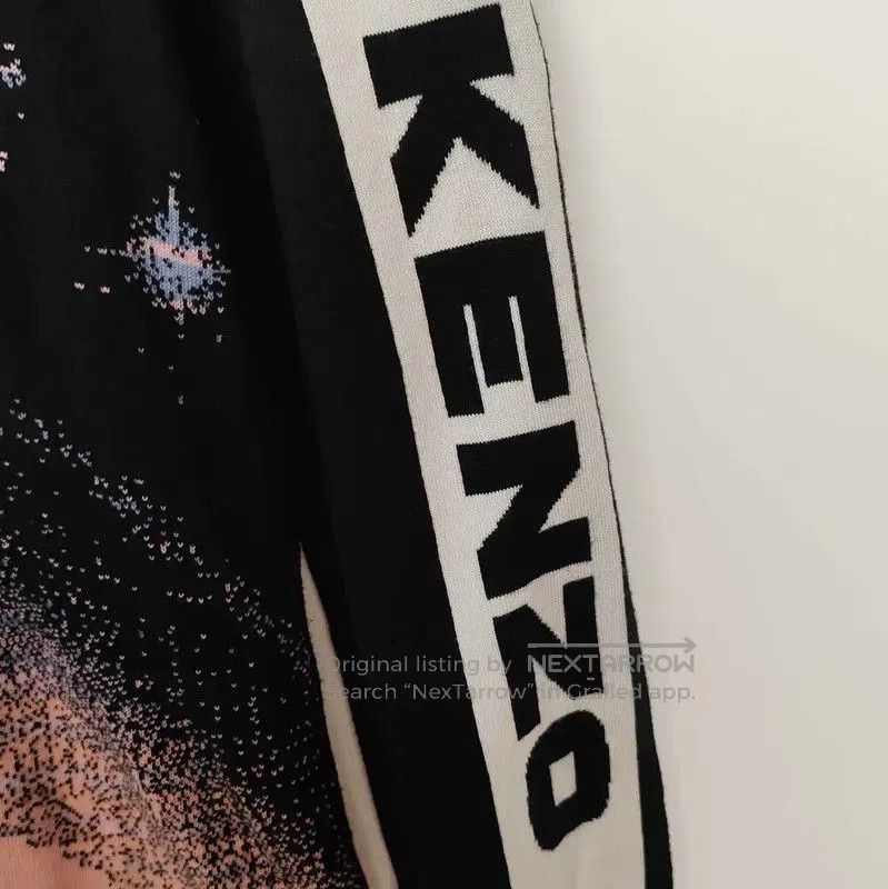 Kenzo KENZO Black Wool Pullover with Space Design . Size US L / EU 52-54 / 3 - 4 Thumbnail