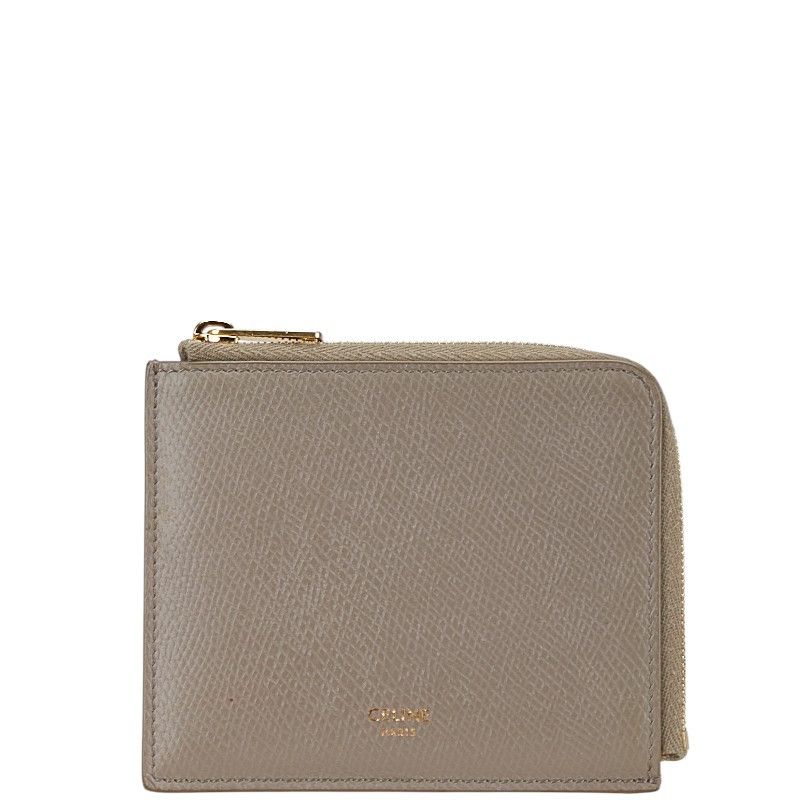 Celine Celine L-Zip Leather Coin Card Case Leather Coin Case DUTY FREE for USA
