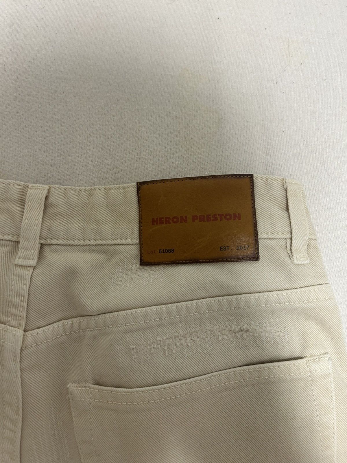 Heron Preston Heron Preston Distressed Straight-Leg Jeans Size US 28 / EU 44 - 4 Thumbnail