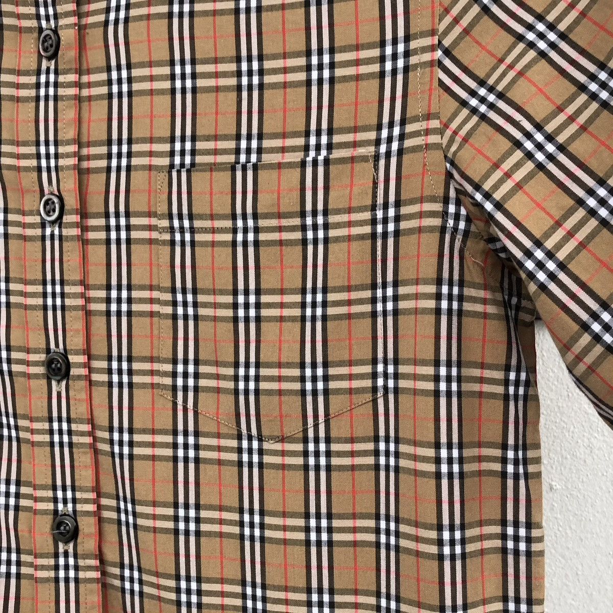 Burberry Vintage Burberrys Novacheck Women Short Sleeve Shirt Size S / US 4 / IT 40 - 5 Thumbnail