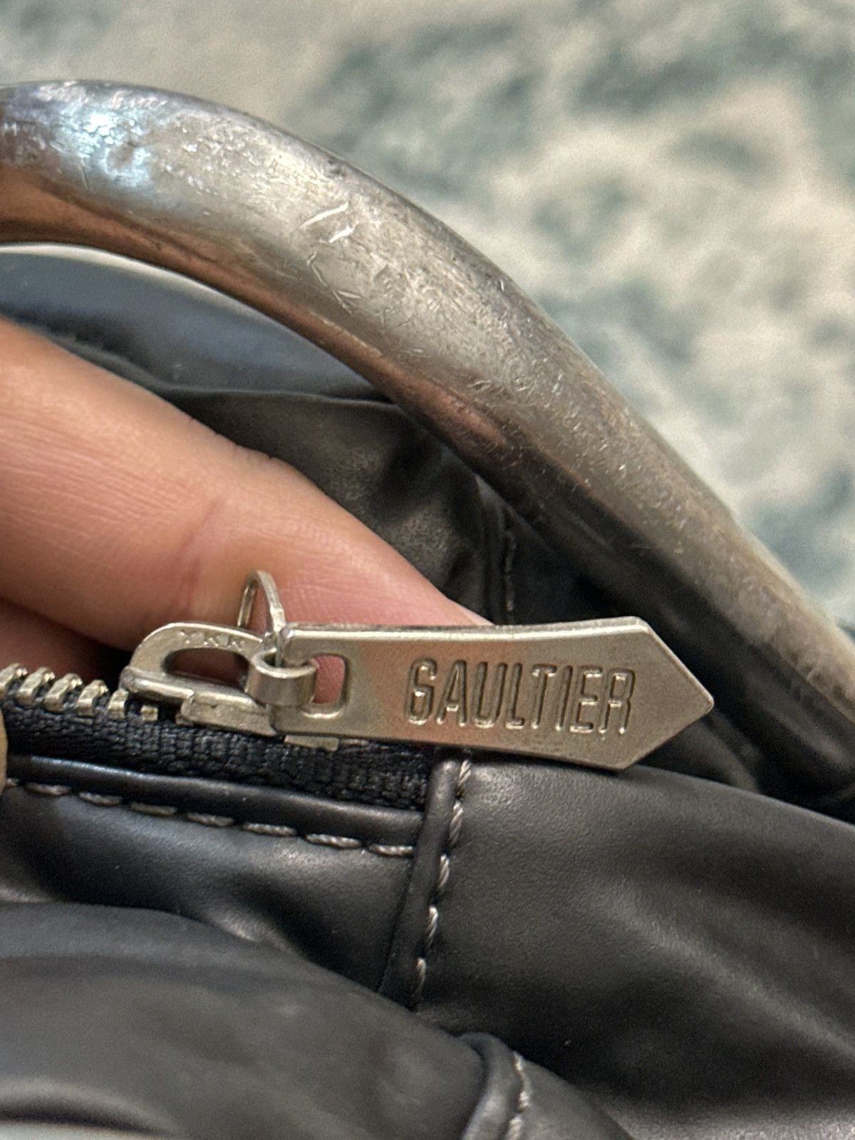 Jean Paul Gaultier Jean Paul Gaultier Metal Frame & Studded Travel Bag Size ONE SIZE - 5 Thumbnail