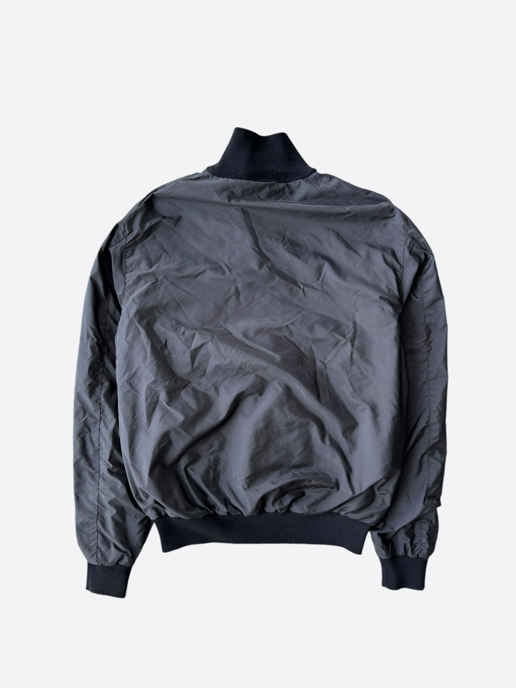Prada Prada Black Nylon Reversible Bomber Jacket Size US M / EU 48-50 / 2 - 3 Thumbnail