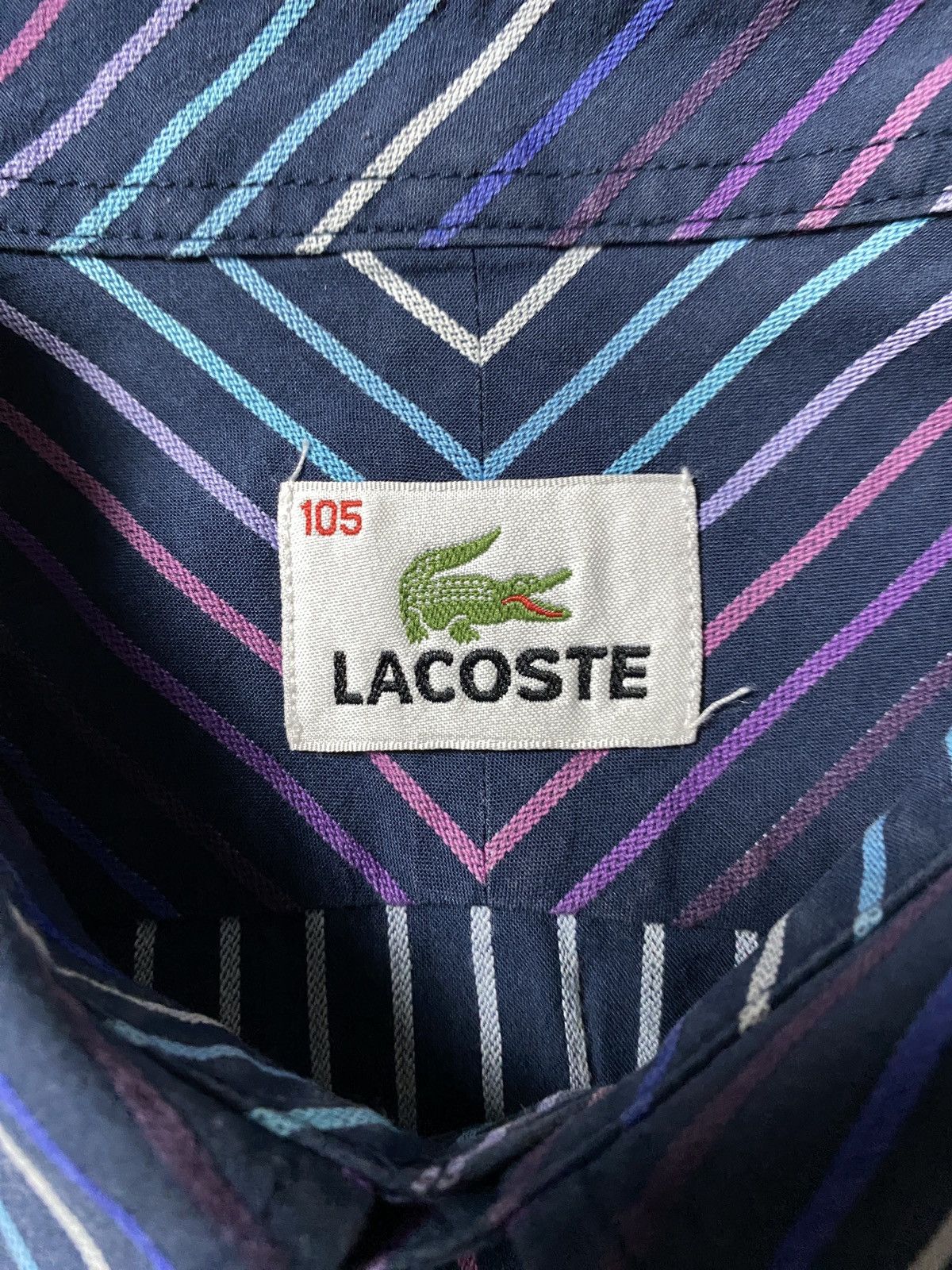 Lacoste Vintage Lacoste Shirt multicoloured striped Size US L / EU 52-54 / 3 - 7 Thumbnail