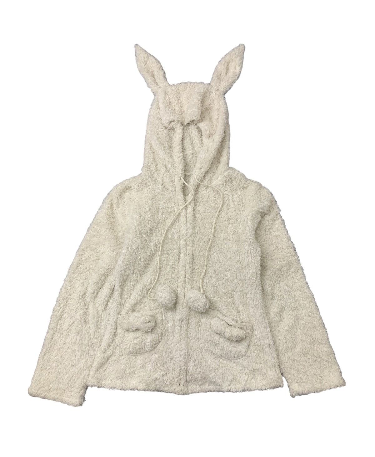 Japanese Brand Japanese Brand Unknown Ear Hoodie Fleece Sweater Jacket Size US M / EU 48-50 / 2 - 1 Thumbnail