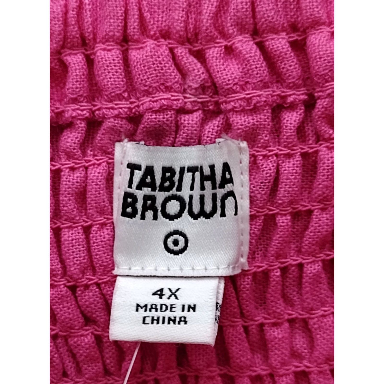 Pinko Tabitha Brown Pink Sleeveless Tie Front Midi Dress 4X Womens Plus Pink Tie Front Midi Dress Size XXL / US 16-18 / IT 52-54 - 5 Thumbnail