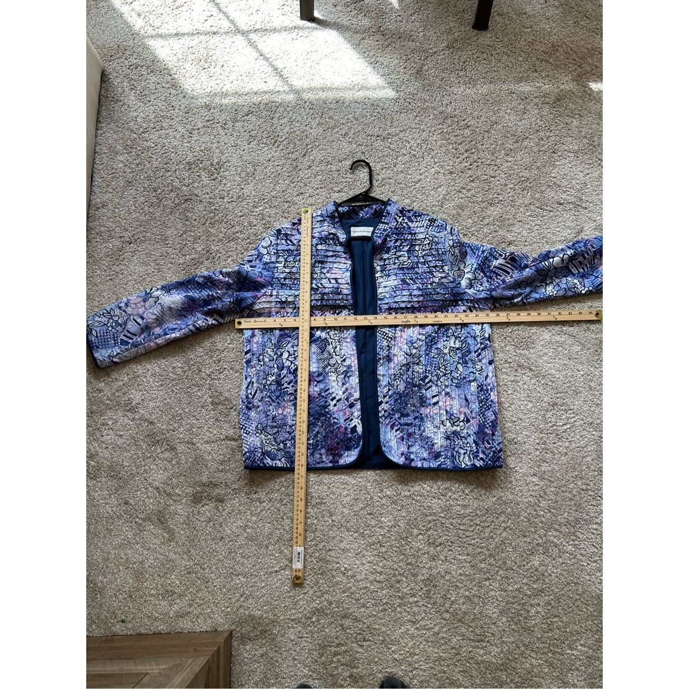 Other Alfred Dunner Purple, White and Navy Lined Light Weight Long Size XXL / US 16-18 / IT 52-54 - 6 Thumbnail