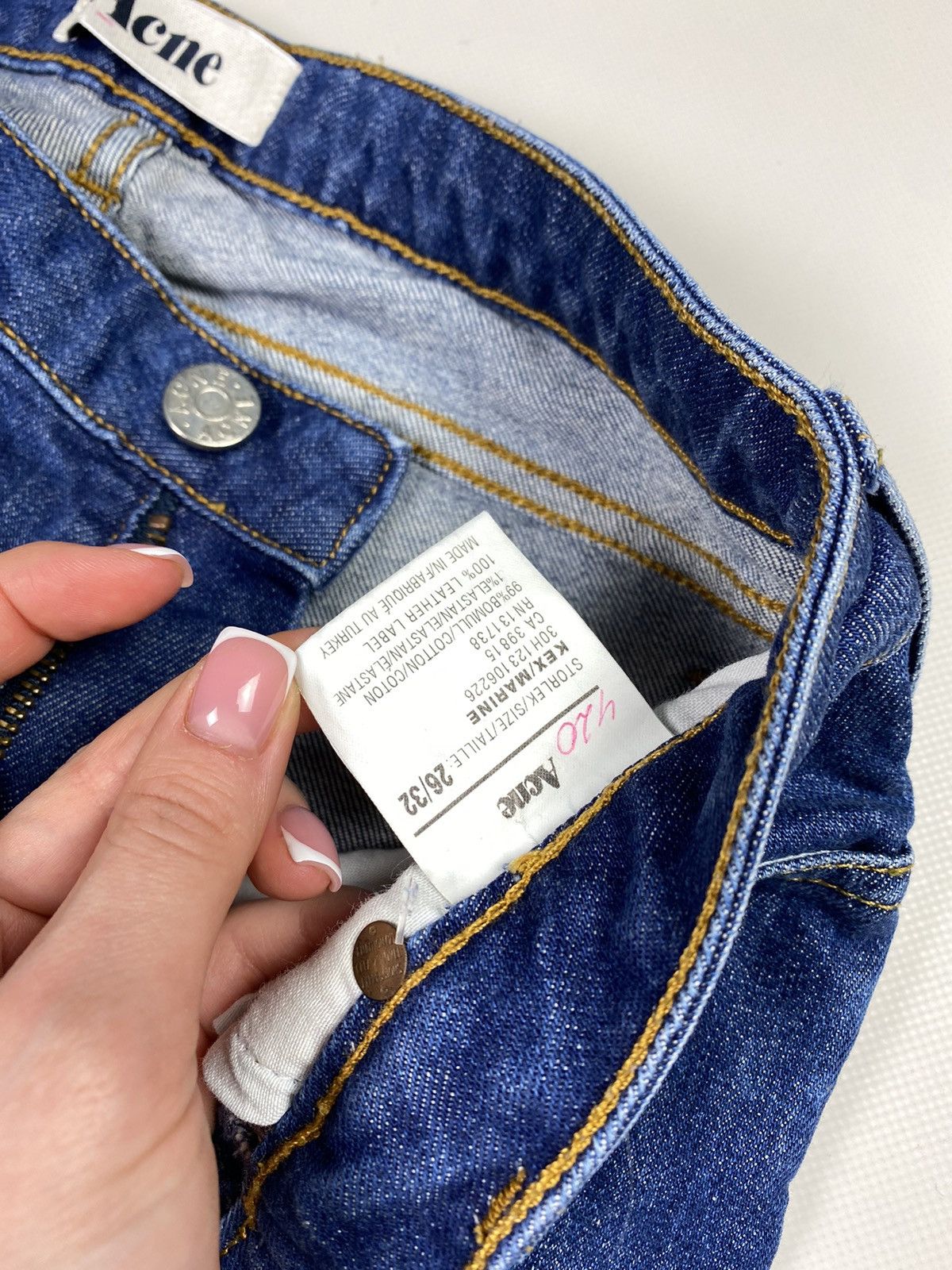 Acne Studios Acne Hex Marine ladies jeans size 26 / 32 Size 26" / US 2 / IT 38 - 14 Thumbnail