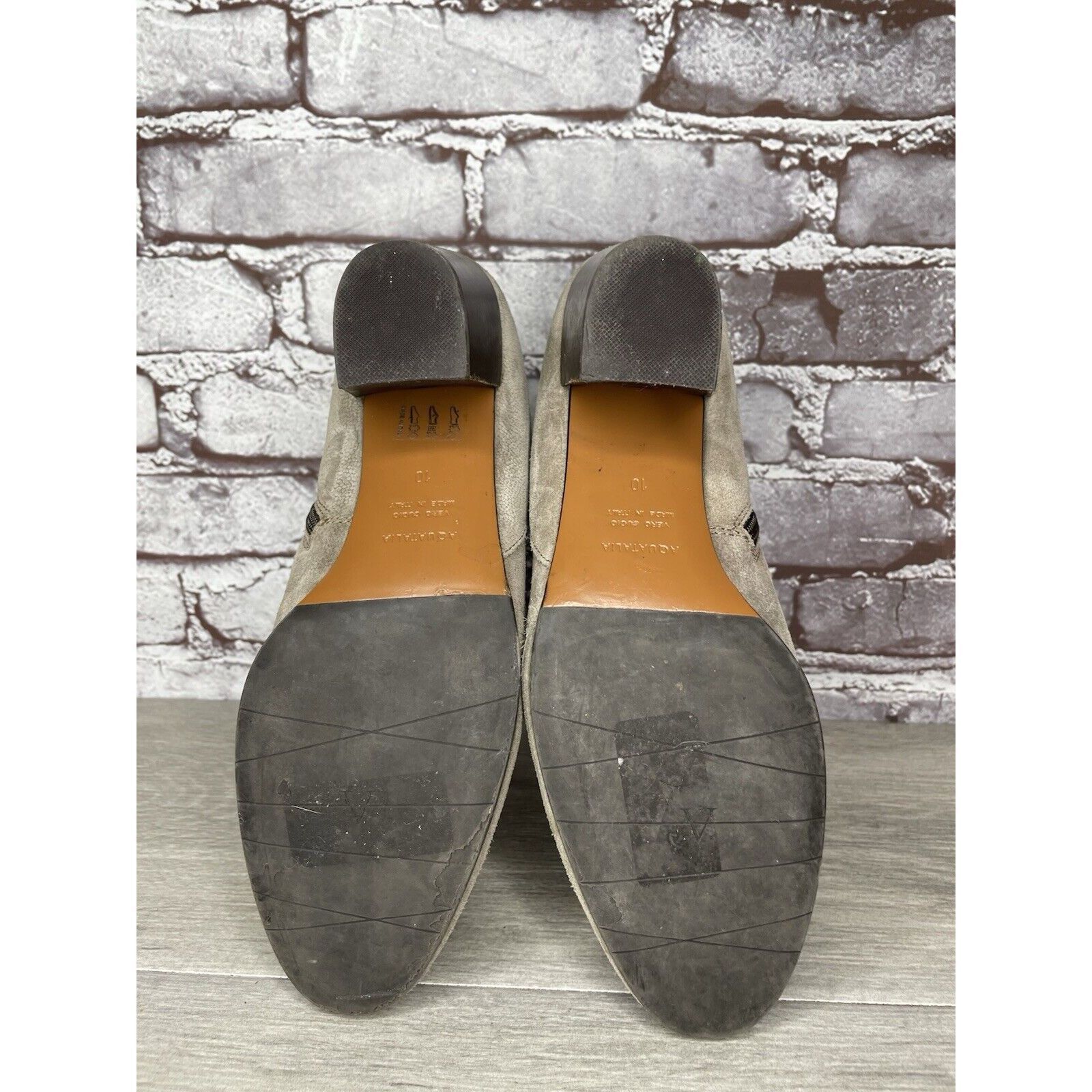 Aquatalia Aquatalia Taupe Suede Leather Side Zip Heel Ankle Booties Wo Size US 10 / IT 40 - 12 Thumbnail
