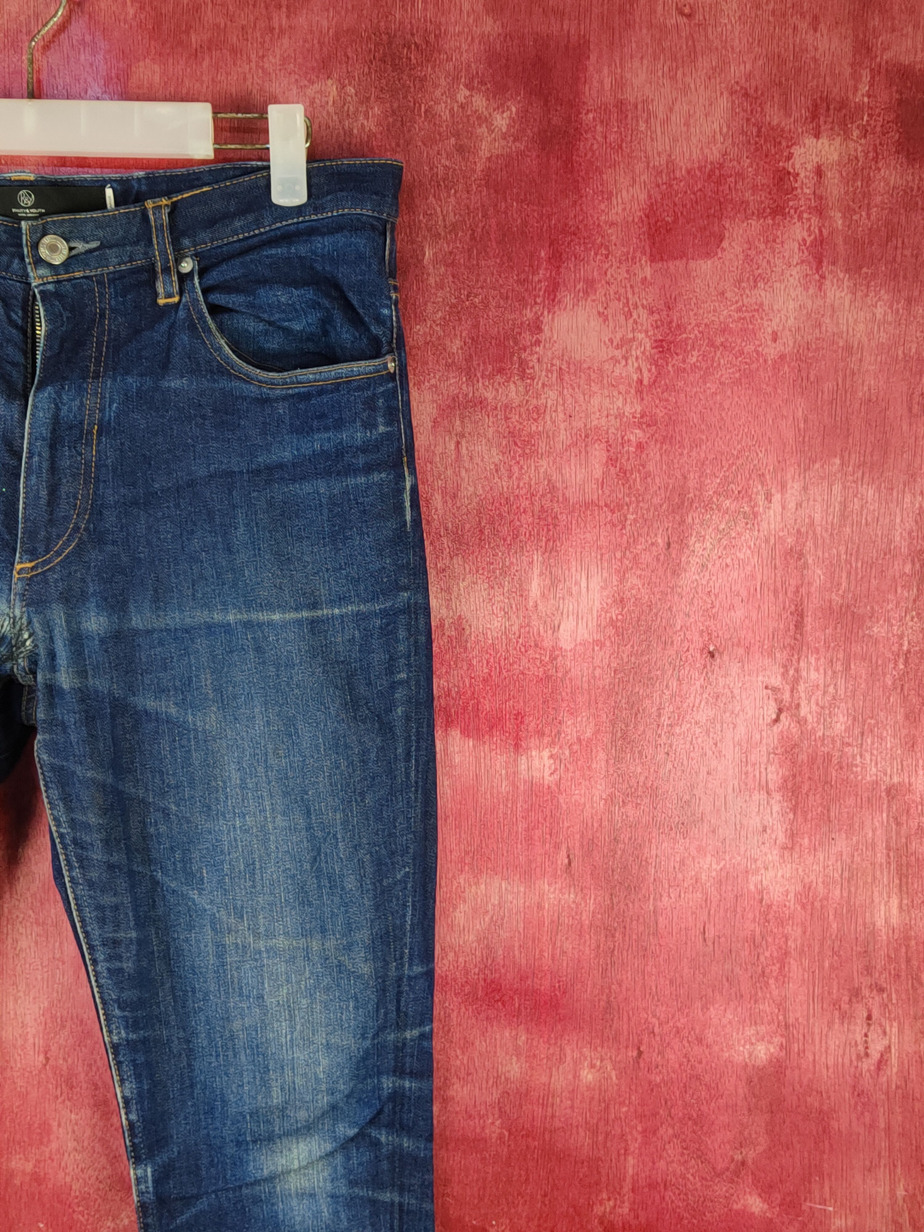 BEAUTY&YOUTH Beauty & Youth Dark Blue Ripped Skinny Jeans #S2053 Size US 32 / EU 48 - 5 Thumbnail
