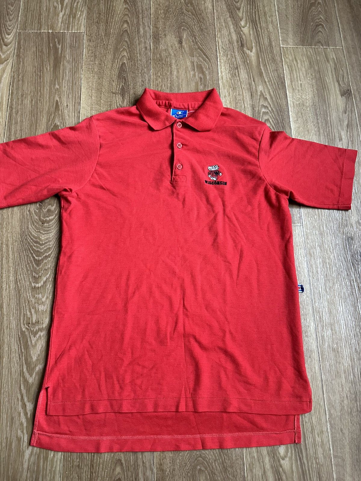 Champion × Vintage Champion Wisconsin Badgers Polo Shirt Size US XL / EU 56 / 4 - 1 Thumbnail