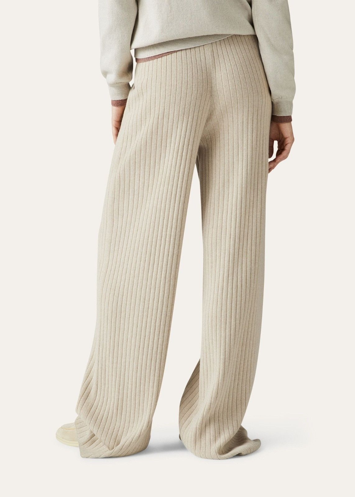Loro Piana o1srvl11e0824 Maras Af Regular Trouser in Beige Size 28" / US 6 / IT 42 - 3 Thumbnail