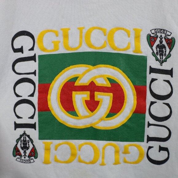 Vintage Vintage 90s Streetwear Bootleg Gucci Crewneck Sweatshirt Size US XL / EU 56 / 4 - 4 Thumbnail