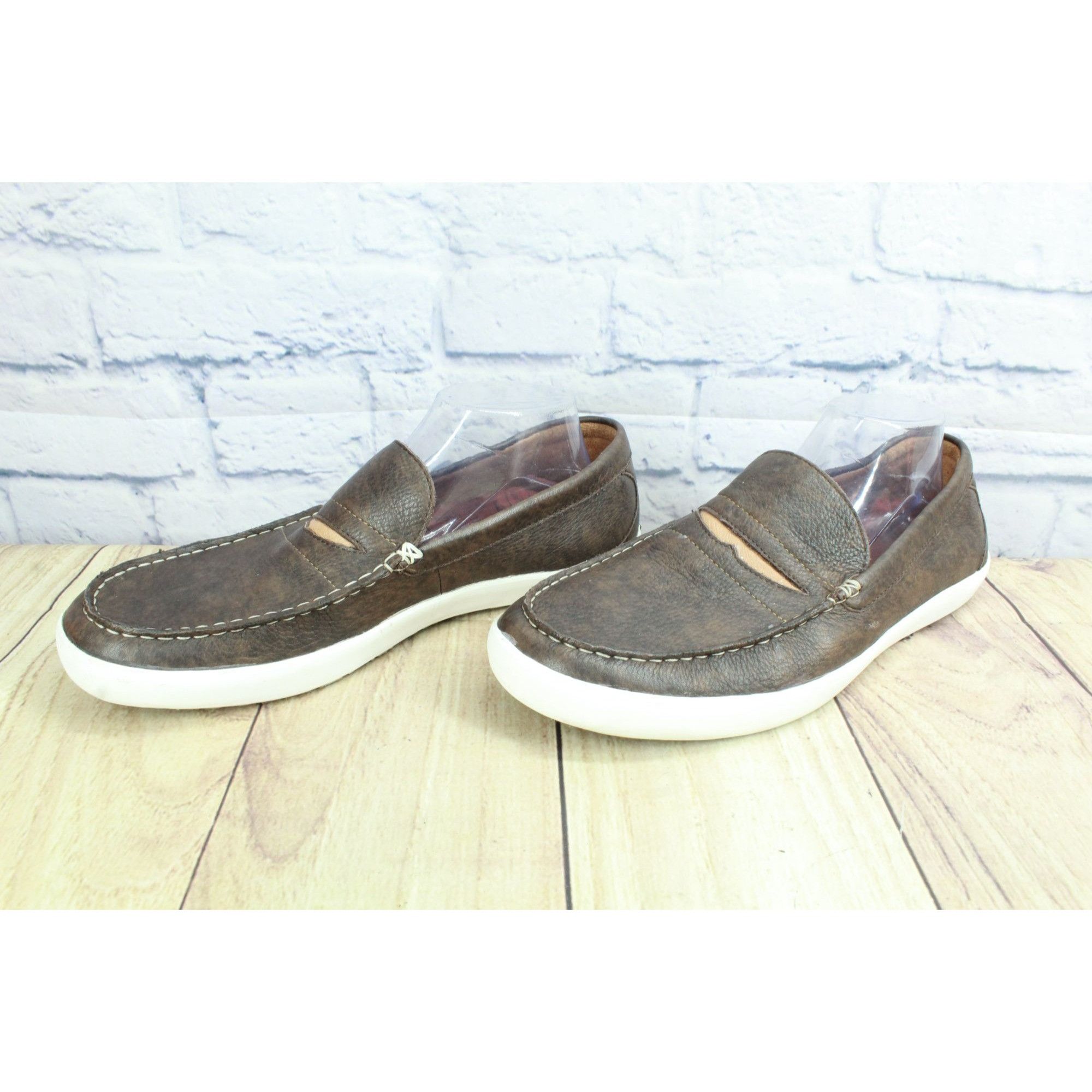 L.L. Bean LL Bean Brown Leather Mountainville Penny Loafers Size US 11 / EU 44 - 3 Thumbnail
