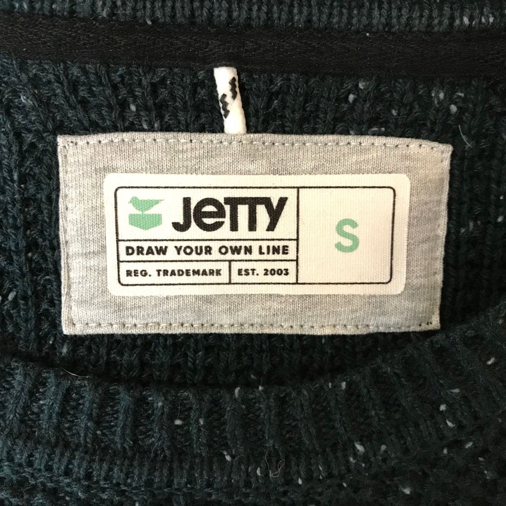 Vintage Jetty Dark Green Speckled Knit Sweater Crew Neck Long Sleeve Casual Mens S Size US S / EU 44-46 / 1 - 7 Thumbnail