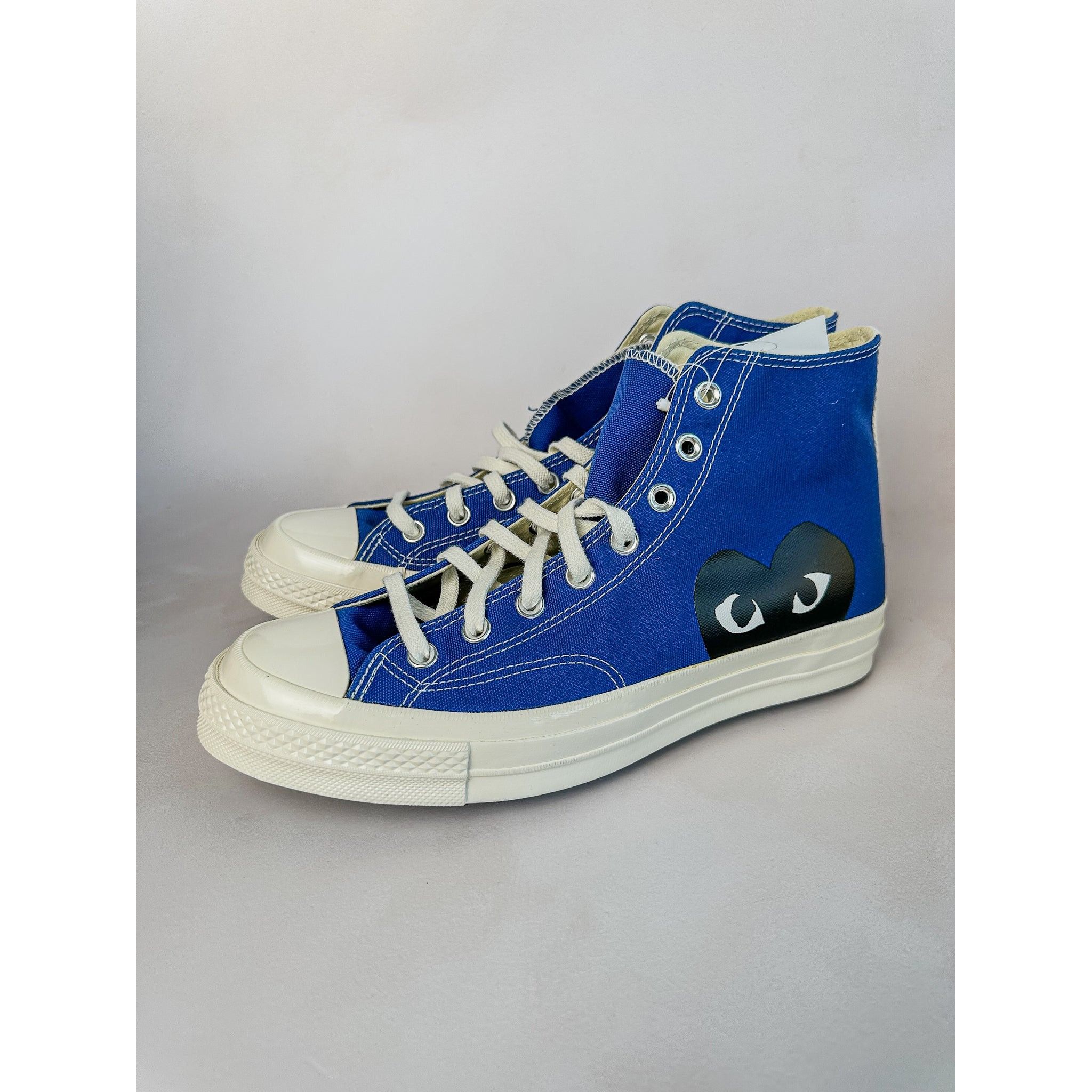 Comme des Garcons Converse X Comme Des Garçons Blue Chuck 70 Hi Tops Size US 11 / EU 44 - 3 Thumbnail
