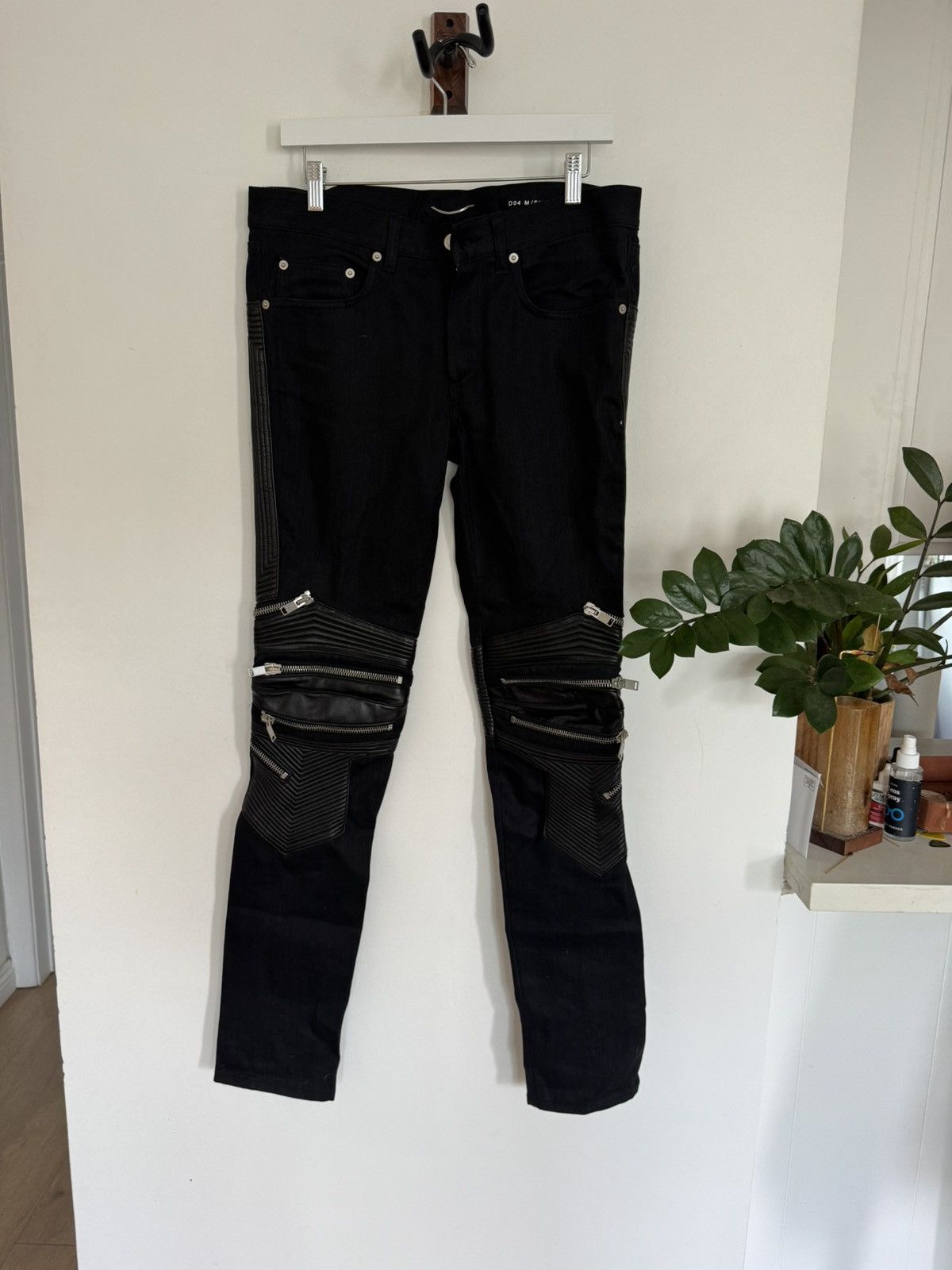 Saint Laurent Paris SLP D04 Zipped Biker Jeans | Grailed