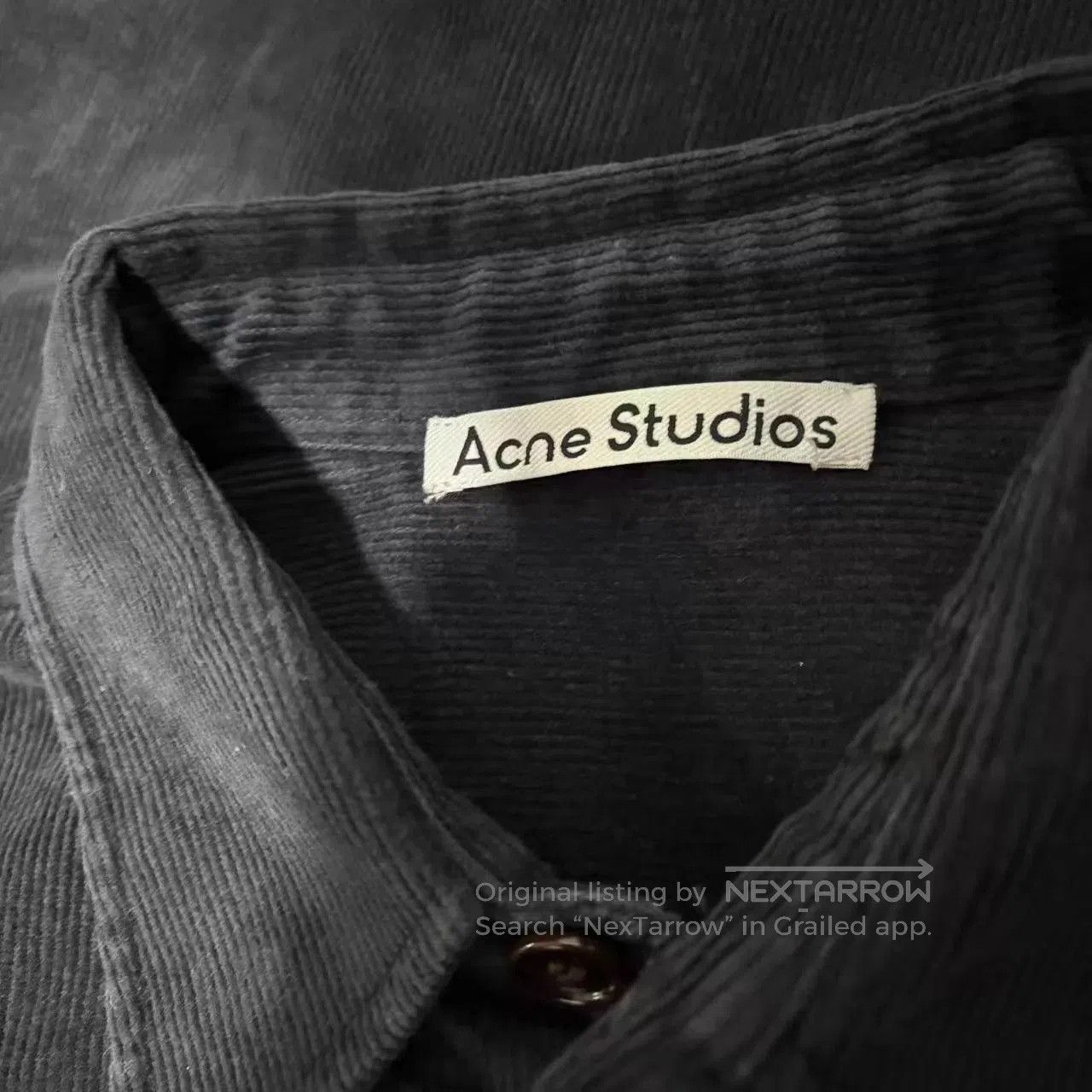 Acne Studios Black Button-Up Shirt with Chest & Side Pockets. Size US S / EU 44-46 / 1 - 3 Thumbnail