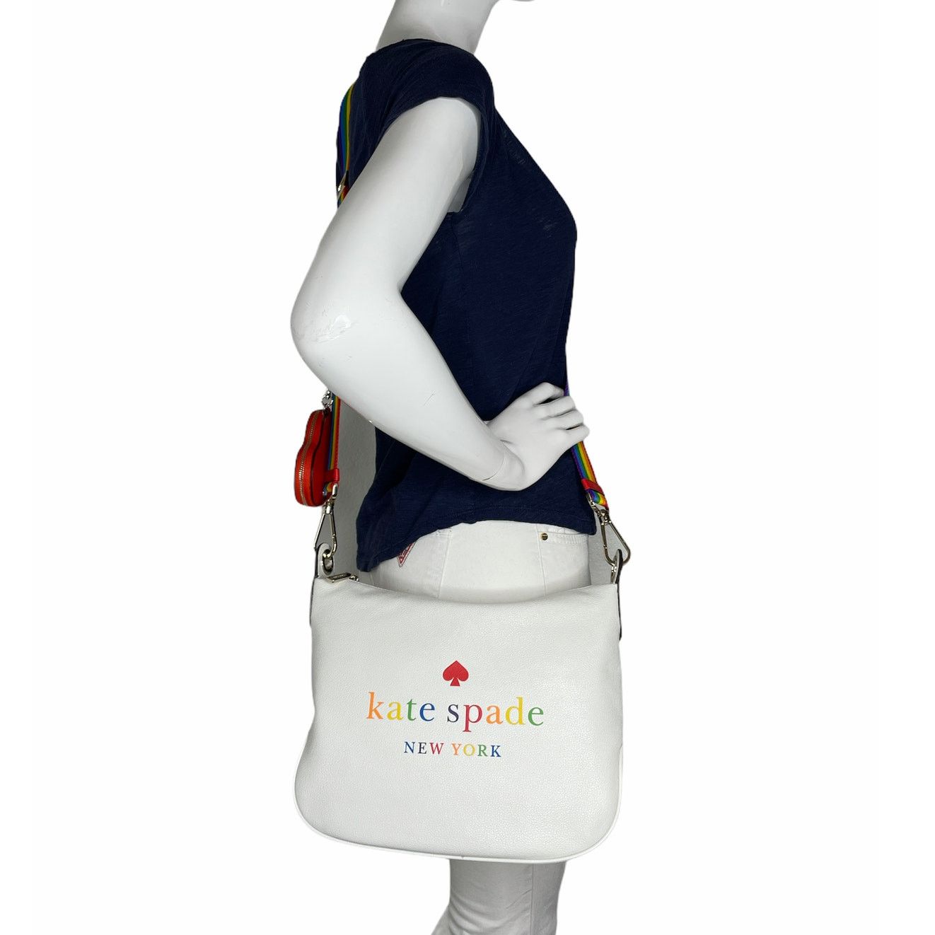 Kate Spade Kate Spade Rainbow Logo detachable coin purse Crossbody Bag Size ONE SIZE - 4 Thumbnail
