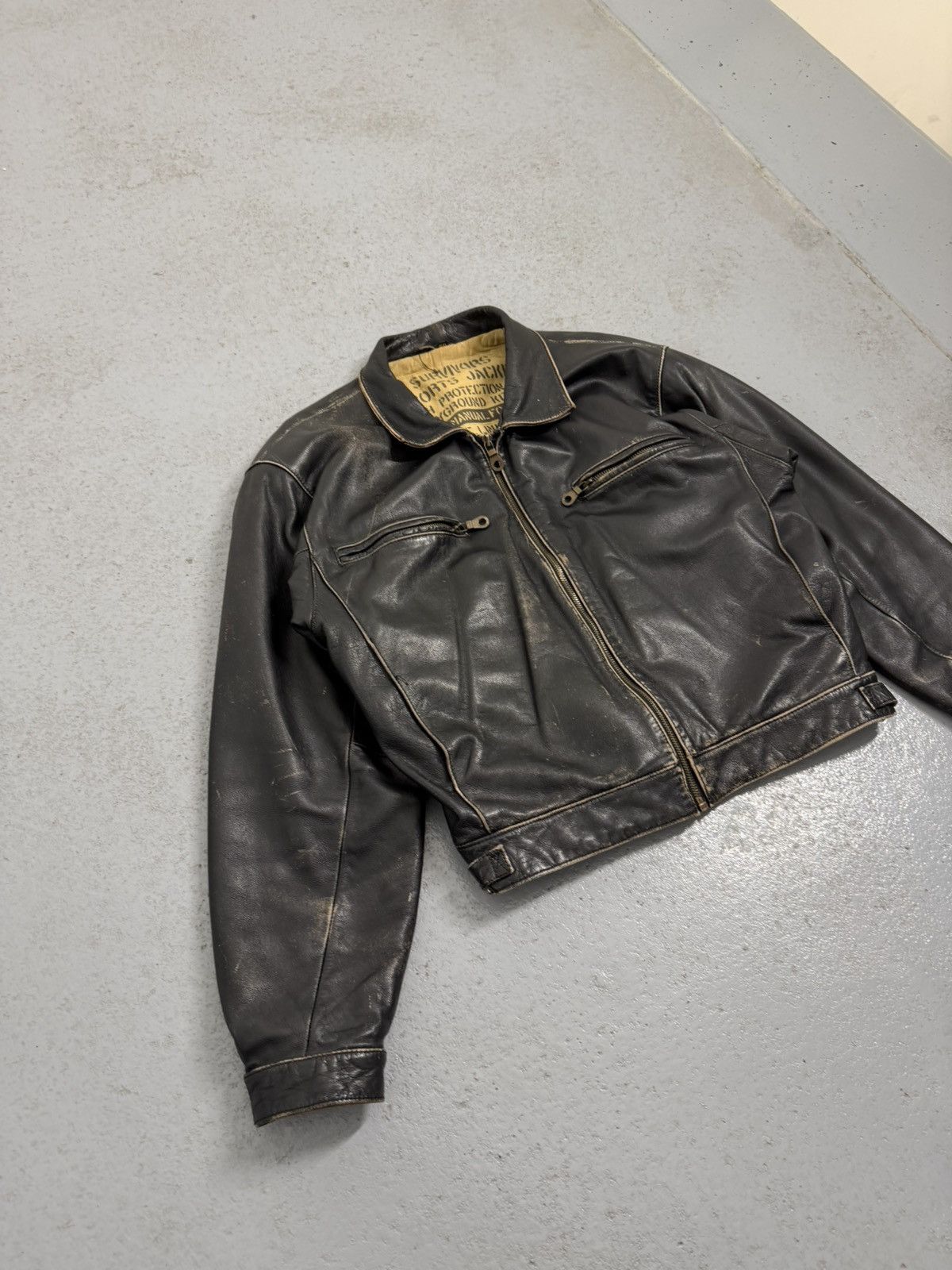 Genuine Leather Vintage Altantic Shores Key West Florida Leather Jacket Size US M / EU 48-50 / 2 - 4 Thumbnail