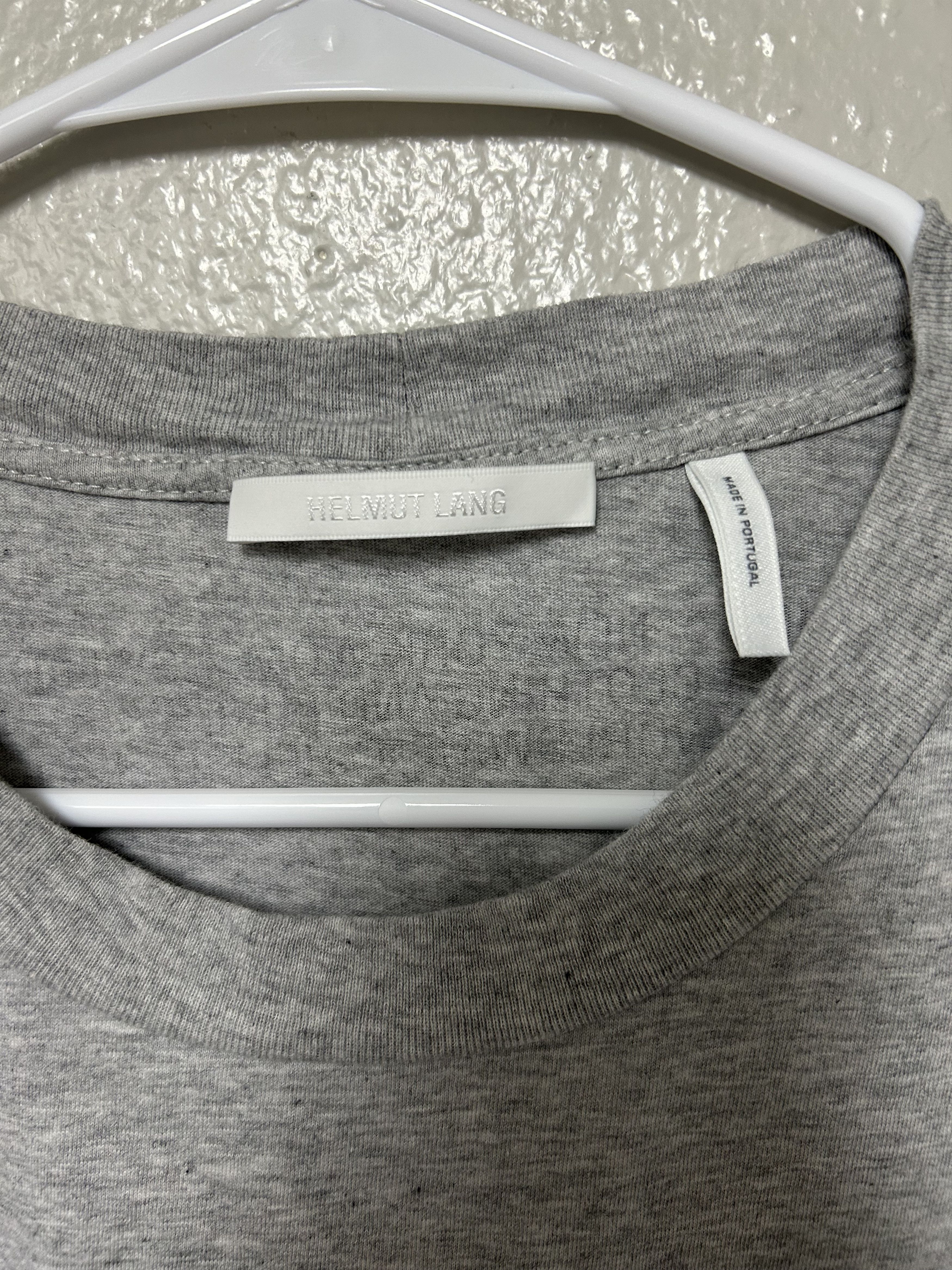 Helmut Lang Helmut lang gray minimal dog graphic tee size M Size US M / EU 48-50 / 2 - 5 Thumbnail