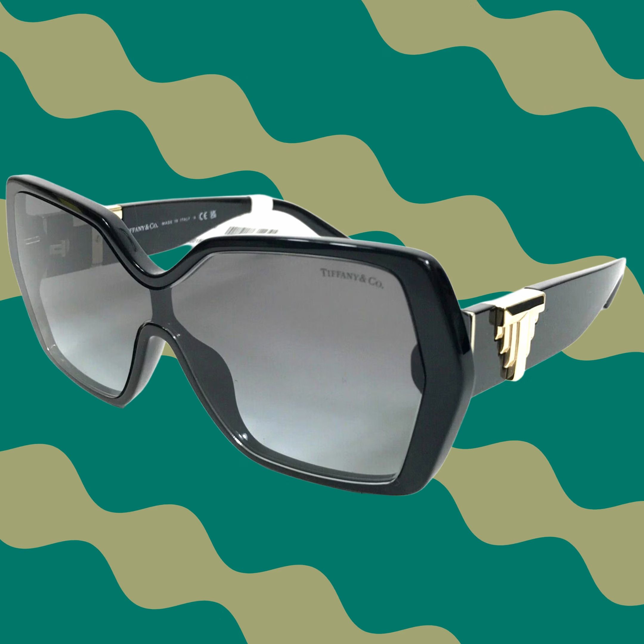 Tiffany & Co TF3088 618978 Rectangle Sunglasses - Pale Gold/Orange Gradient Tiffany & Co TF3088 6003/3H Sunglasses - Pretavoir main image 2