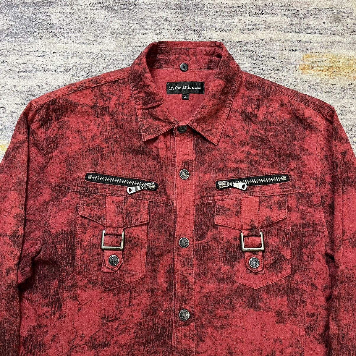 In The Attic × Japanese Brand × Le Grande Bleu (L.G.B.) In The Attic homme acid wash shirt Size US L / EU 52-54 / 3 - 3 Thumbnail