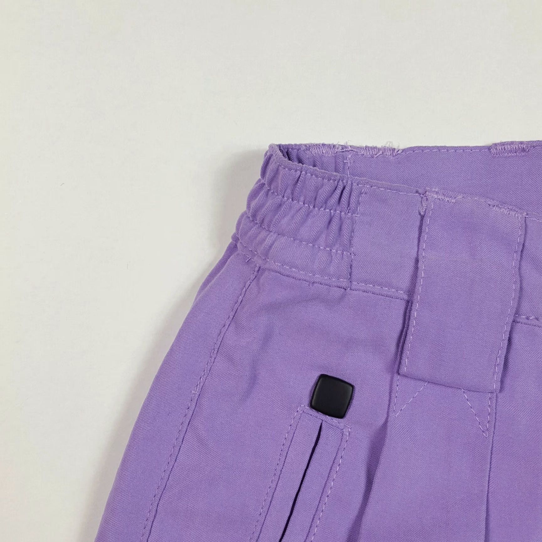 Vintage VINTAGE Retro High Waist Purple Pleated Womens Size 2 Relaxed Chino Outdoor Golf Shorts Size 25" / US 0 / IT 36 - 4 Thumbnail