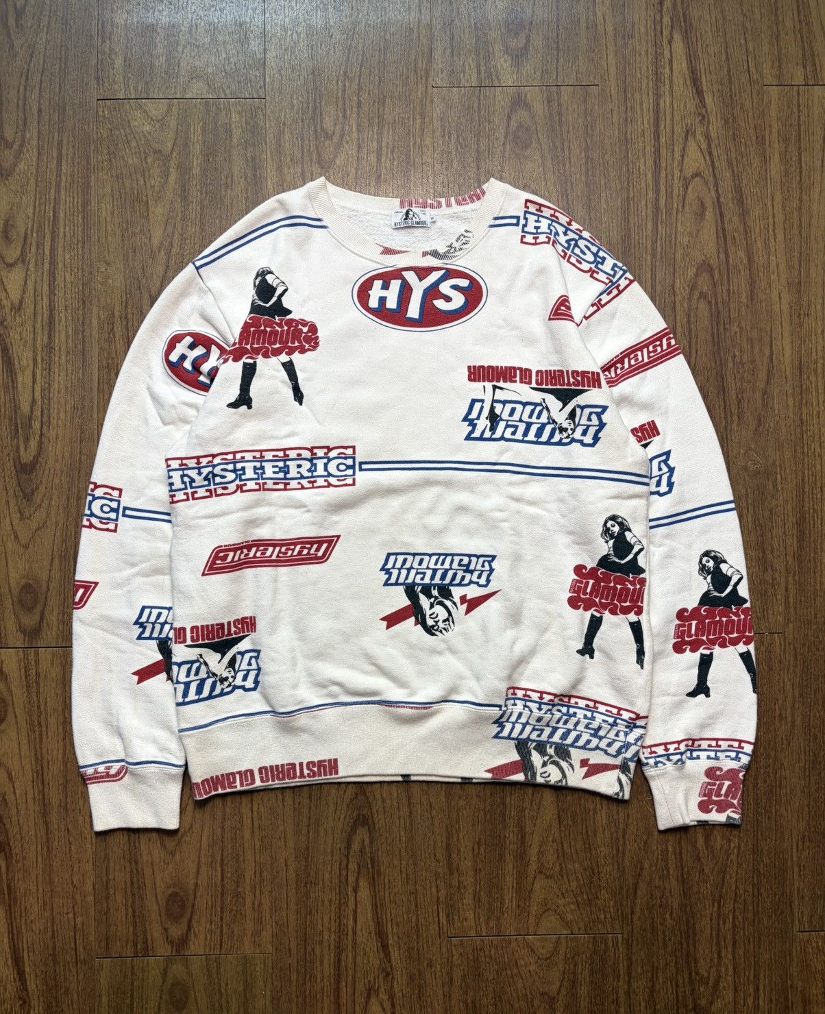 Hysteric Glamour FREE TAX! Hysteric Glamour Vixen Girl Printed Sweatshirt Size US M / EU 48-50 / 2 - 1 Thumbnail