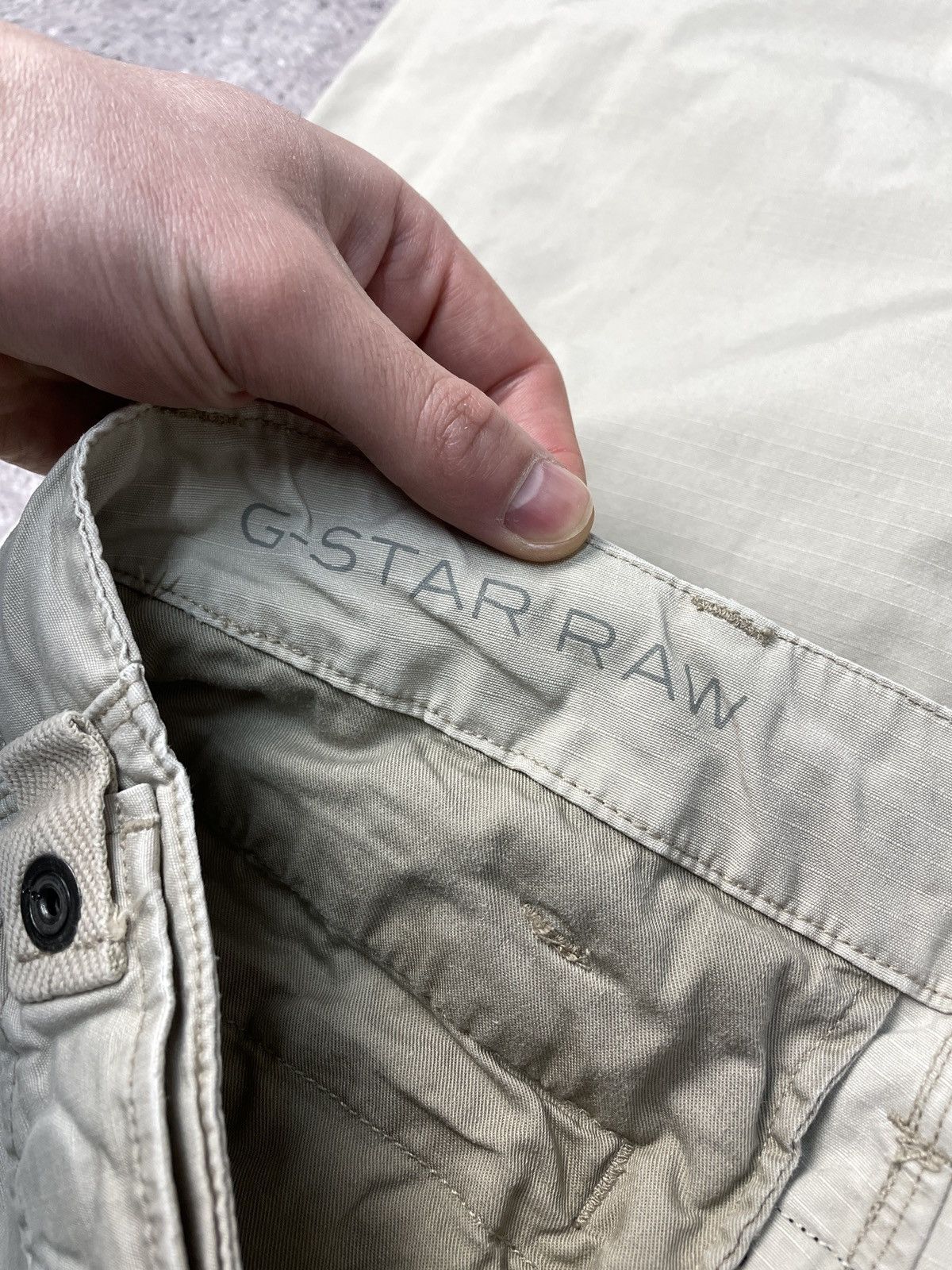 Vintage G-Star Raw Denim Jeans Embroidered Big Logo Y2K