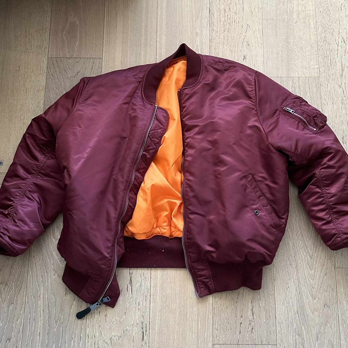 image of Alpha Industries Bomber in Red, Men's (Size XL)