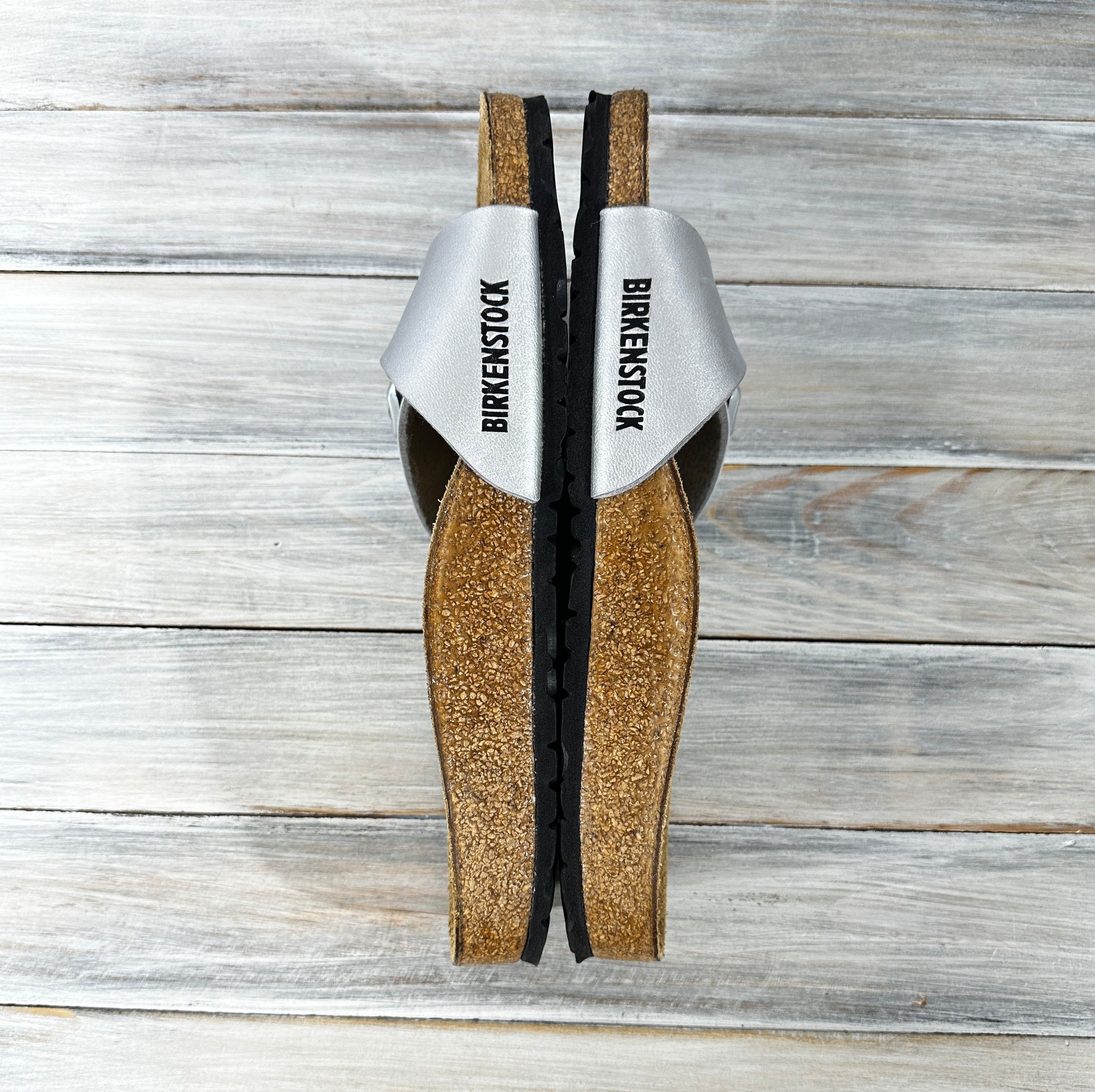 Birkenstock Birkenstock Madrid Birko-Flor Womens Leather Slide Sandals Size US 7 / IT 37 - 21 Thumbnail