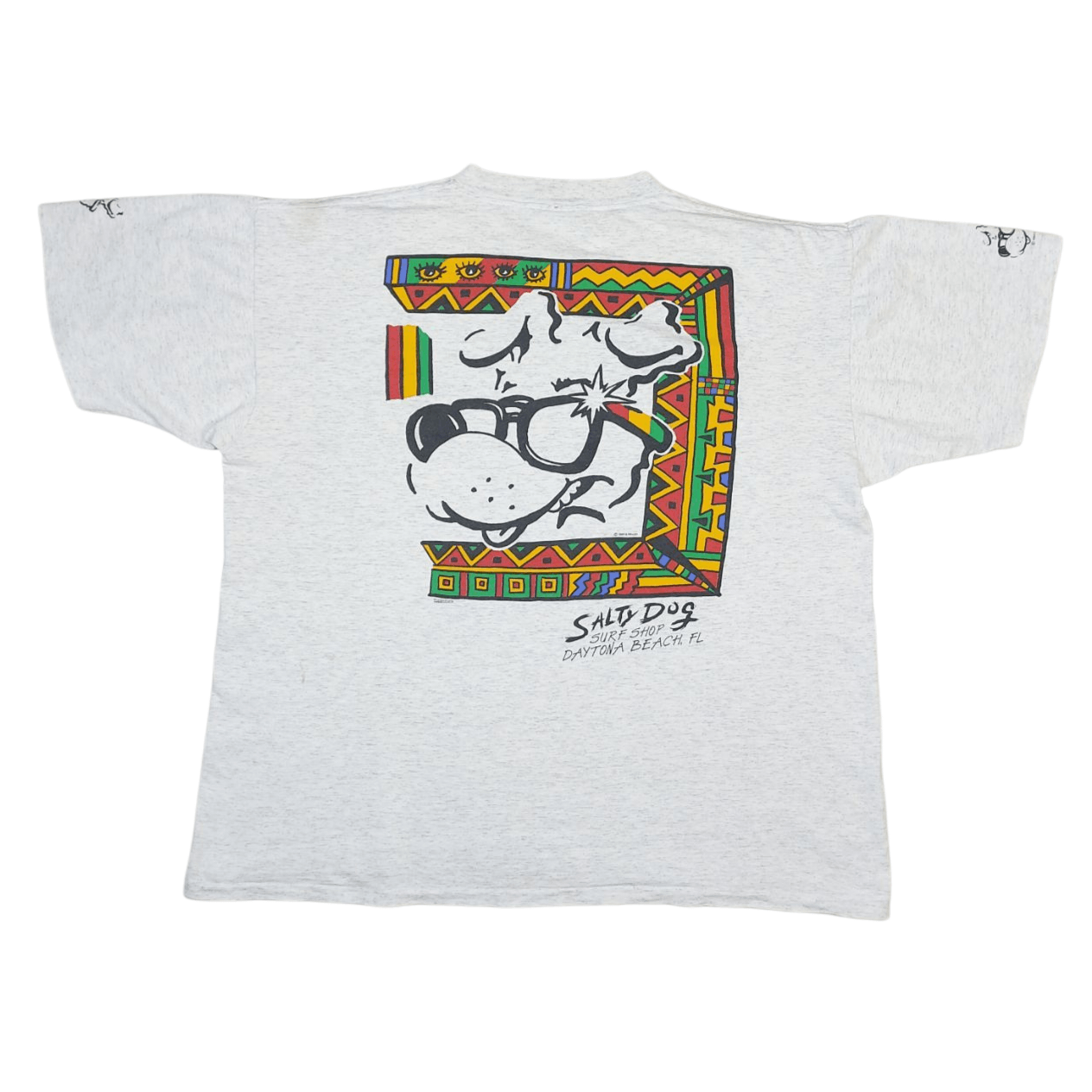 Vintage Vintage 80s Salty Dog Surf Shop Daytona Beach USA TEE Size US XL / EU 56 / 4 - 3 Thumbnail