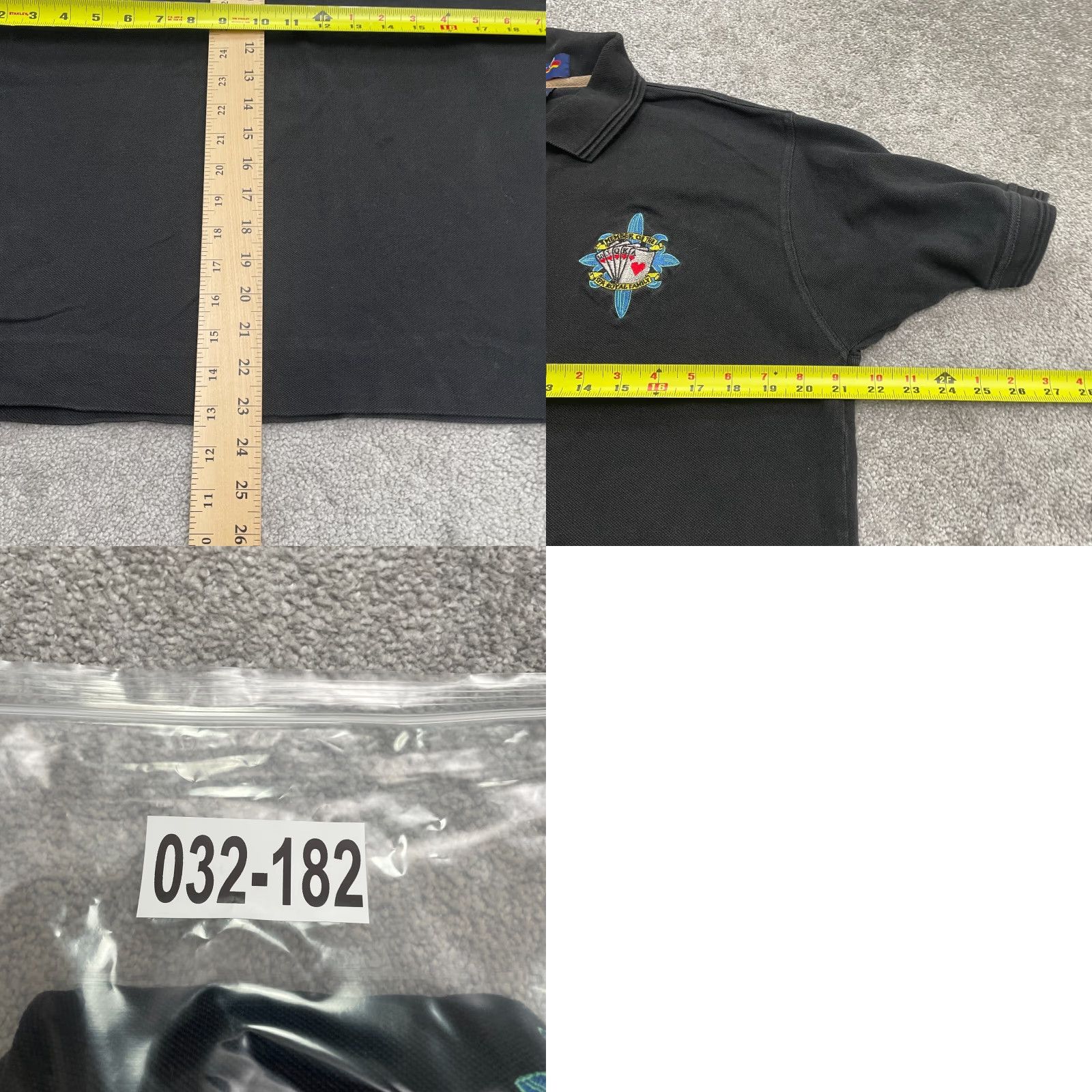 Vintage VINTAGE Upper Limit Polo Shirt Womens M Black Cotton Embroidered Casual Top Size M / US 6-8 / IT 42-44 - 8 Thumbnail