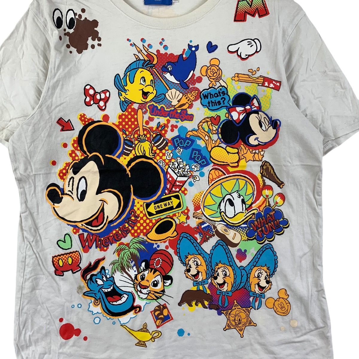 Disney TOKYO DISNEY RESORT Mickey Mouse & Friends AOP Tee Shirt Size L / US 10 / IT 46 - 4 Thumbnail