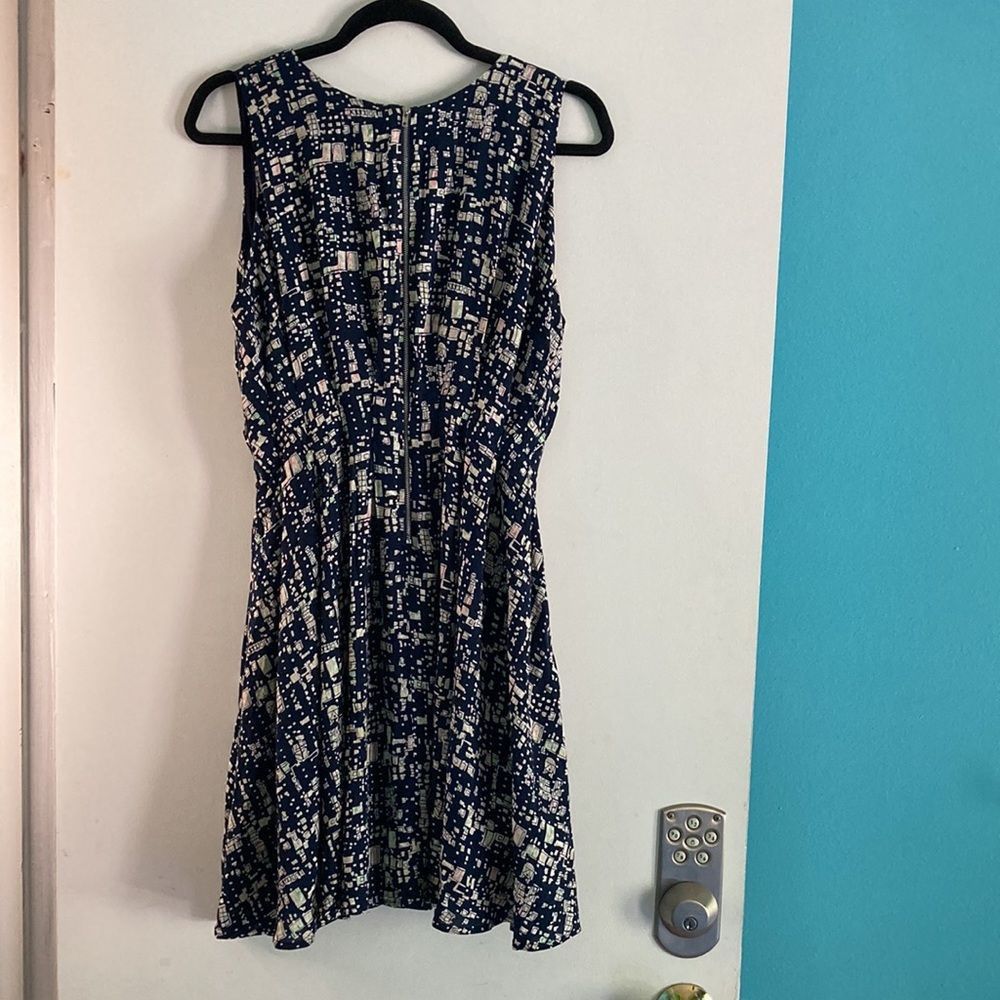 Vintage Super b Retro Y2K Women’s Size M Fit Flare Blue Pattern Mini Size M / US 6-8 / IT 42-44 - 6 Thumbnail