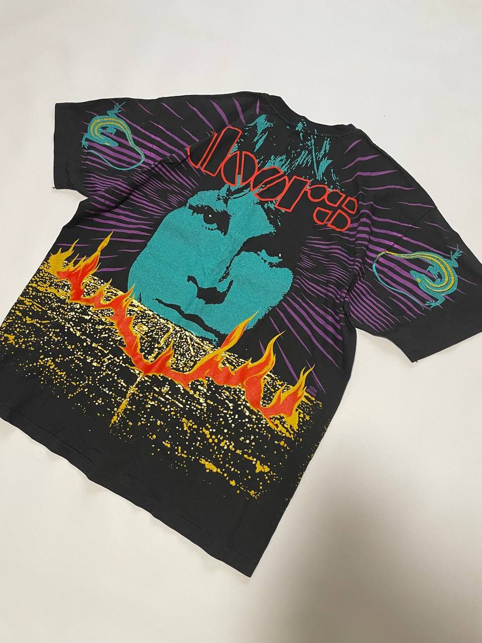 Band Tees The Doors T-Shirt Overprint Vintage 1992 Single Stitch Size US XL / EU 56 / 4 - 4 Thumbnail
