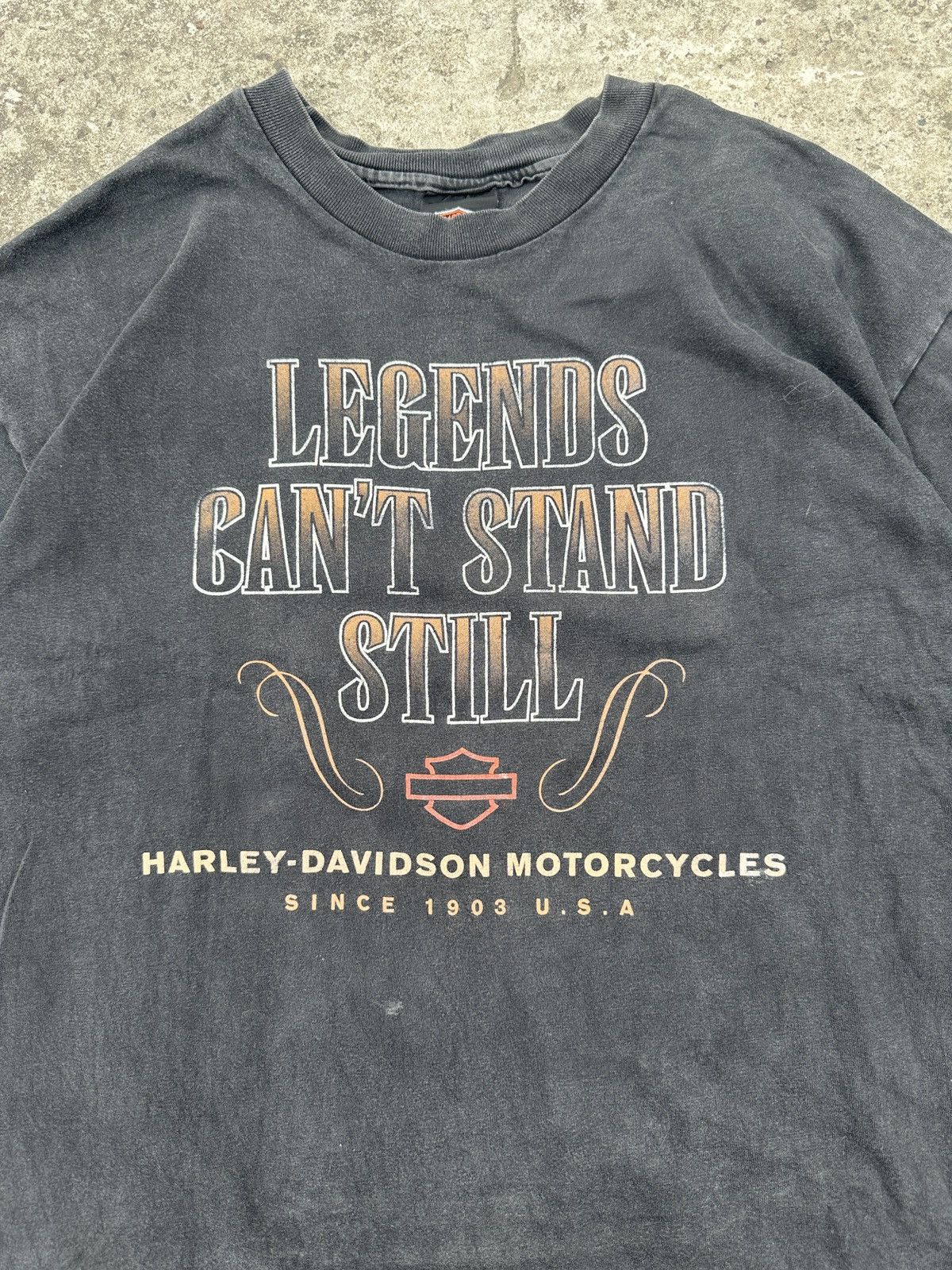 Harley Davidson × Vintage Vintage Harley Davidson Legend Can’t Stand Still Logo 1998 Size US XL / EU 56 / 4 - 2 Thumbnail