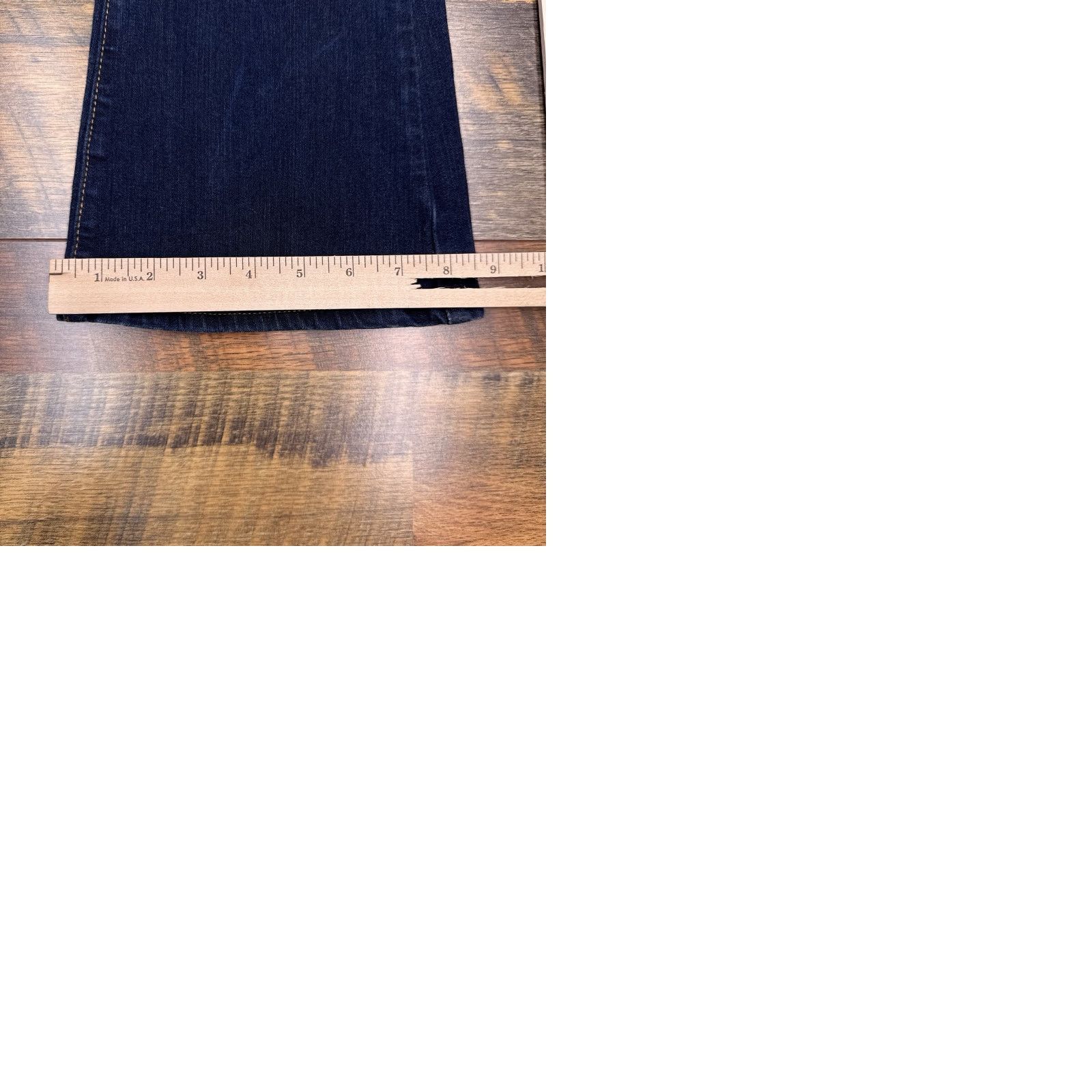 Spanx Spanx Jeans Womens 29 Slim Bootcut Mid Rise Stretch Denim Dark Blue 5-Pocket City 30.5 Inseam Size 29" - 9 Thumbnail