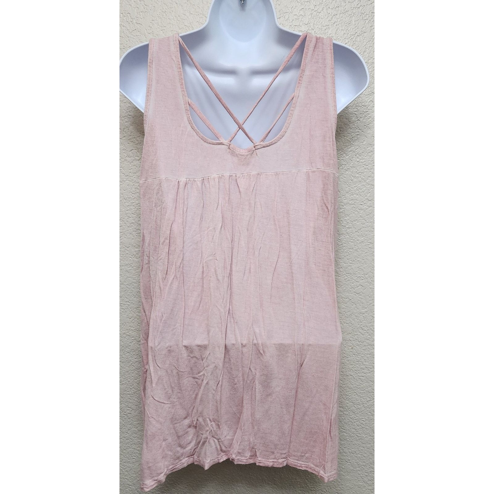 Other Unity World Wear Dusty Pink Lace Bodice Pleated Top Medium Size M / US 6-8 / IT 42-44 - 3 Thumbnail