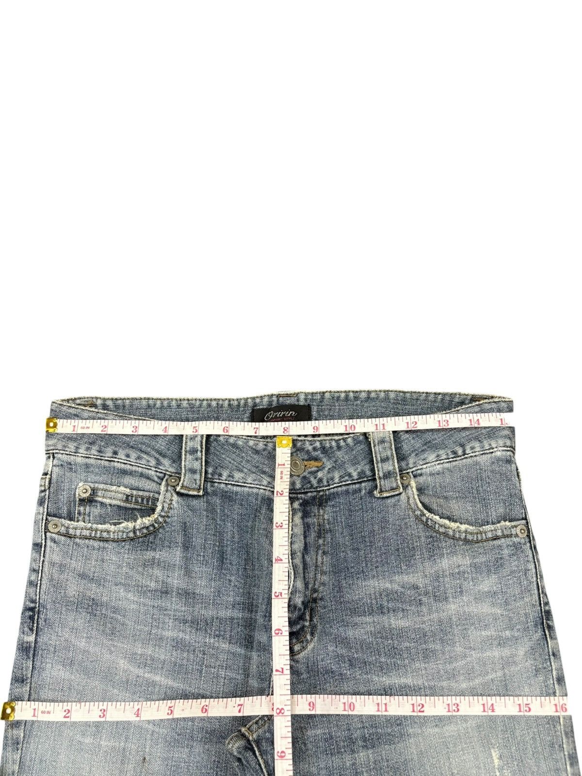 Other Vintage Japanese Oririn Faded Wash Flare Jeans Size 31" - 11 Thumbnail