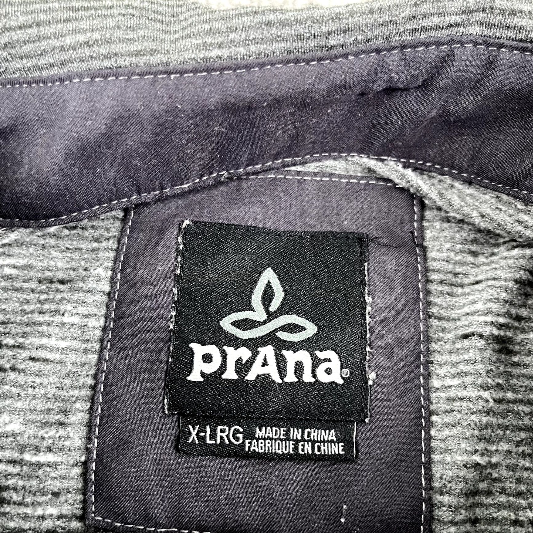 Prana PRANA Pacer Shirt Mens X-Large XL Gray Striped Button Up Hiking Climbing Outdoor Size US XL / EU 56 / 4 - 2 Thumbnail