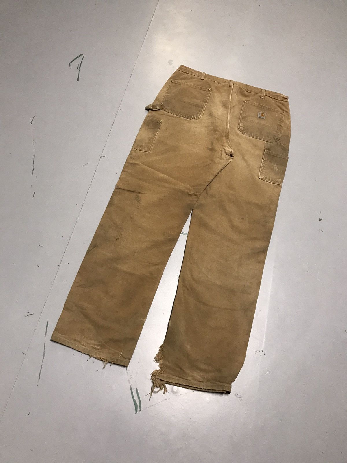 Carhartt Vintage carhartt B01 BRN dusty double knee workwear Size US 38 / EU 54 - 9 Thumbnail