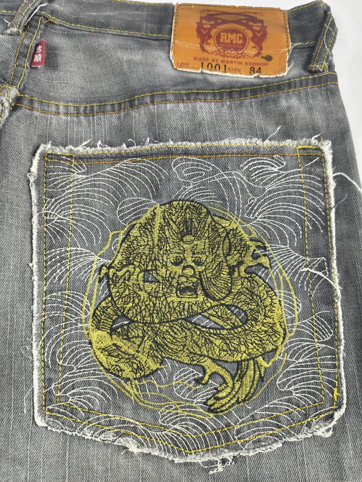 RMC Jeans RMC Lot 1001 Dragon Pocket Jeans🐉(050) Size US 34 / EU 50 - 6 Thumbnail